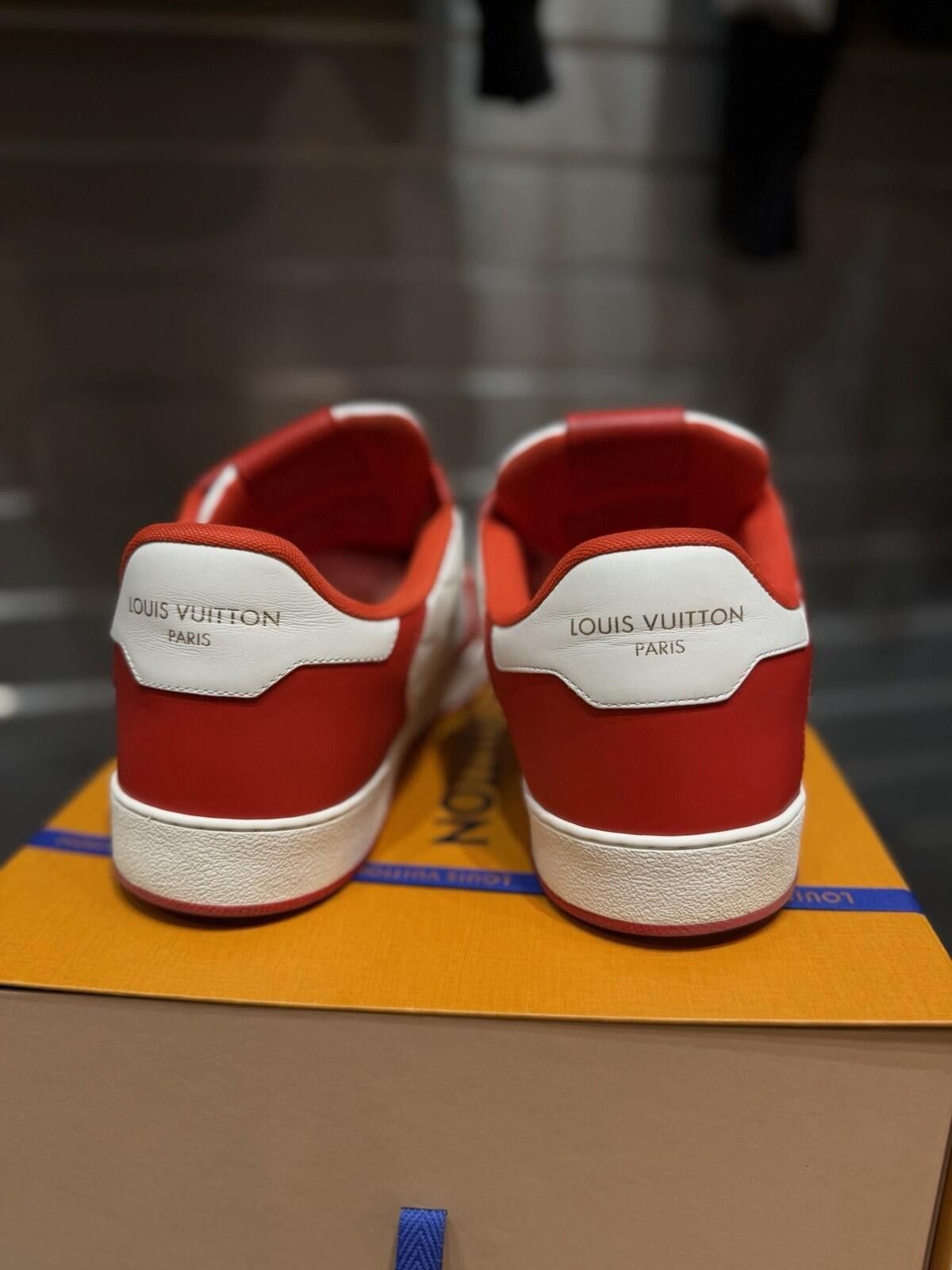 Louis Vuitton Louis Vuitton Rivoli Red Low Top Sneakers Size 10LV/11US Size US 11 / EU 44 - 11 Thumbnail