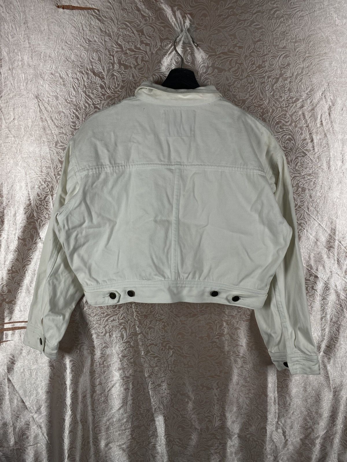 Vintage Cricket International Cropped White Denim Short Trucker Size M / US 6-8 / IT 42-44 - 7 Thumbnail