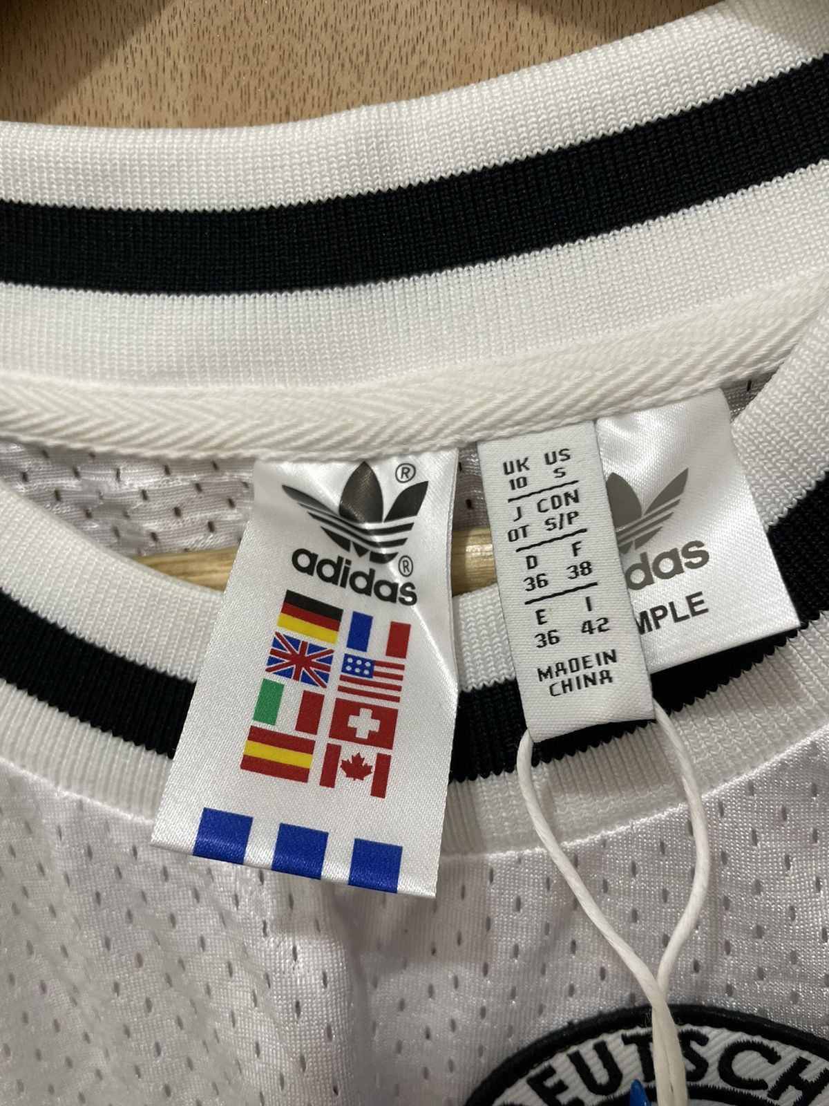 Adidas × Vintage ADIDAS Germany National Soccer Team #10 Tank Dress White Bl Size S / US 4 / IT 40 - 7 Thumbnail