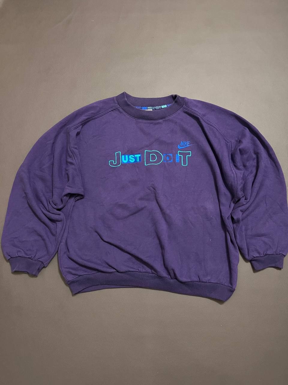 Nike × Vintage Nike Vintage Just Do It 90s Sweater Size US XL / EU 56 / 4 - 1 Thumbnail