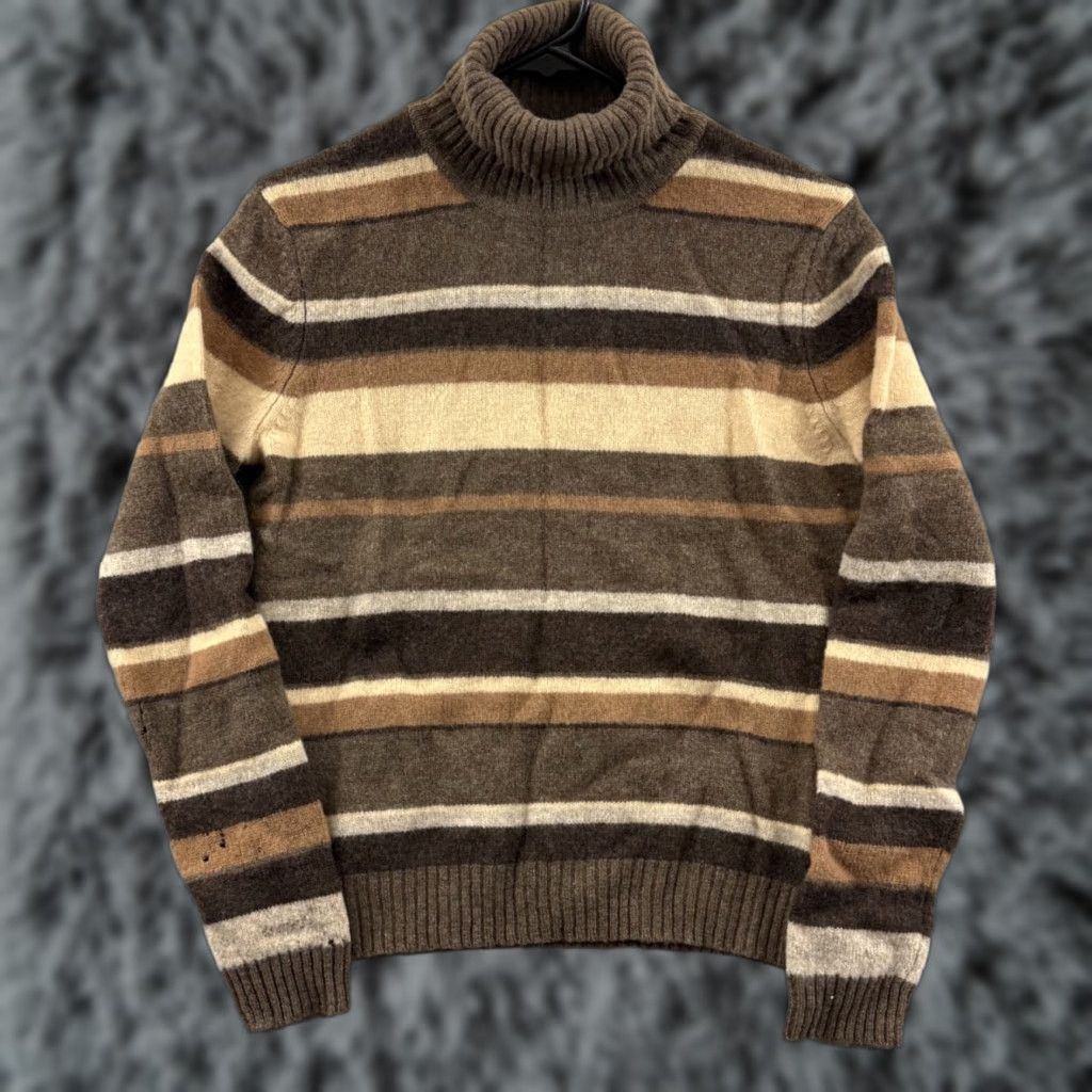 Brooks Brothers Brooks Brothers 346 Sweater Women’s Small Striped Lambswool Turtleneck Knit NWT Size S / US 4 / IT 40 - 1 Thumbnail