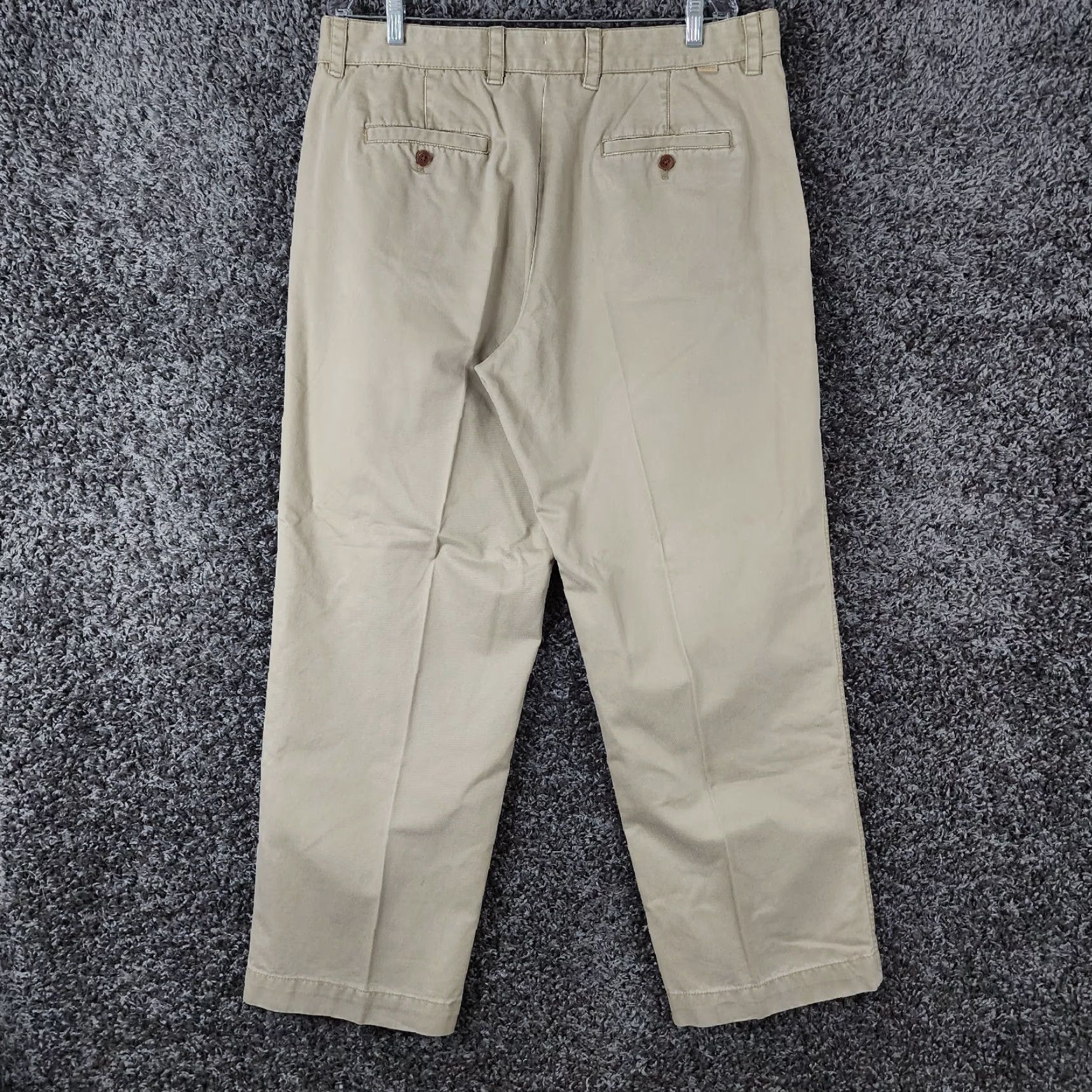 Izod IZOD Mens Beige Straight Leg Chino Pants Size 38x32 Size US 38 / EU 54 - 6 Thumbnail