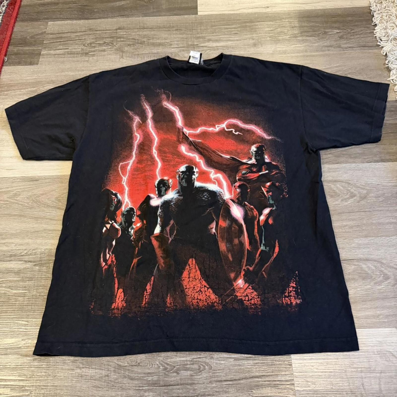vintage mad engine marvel skrulls t shirt 00s XL