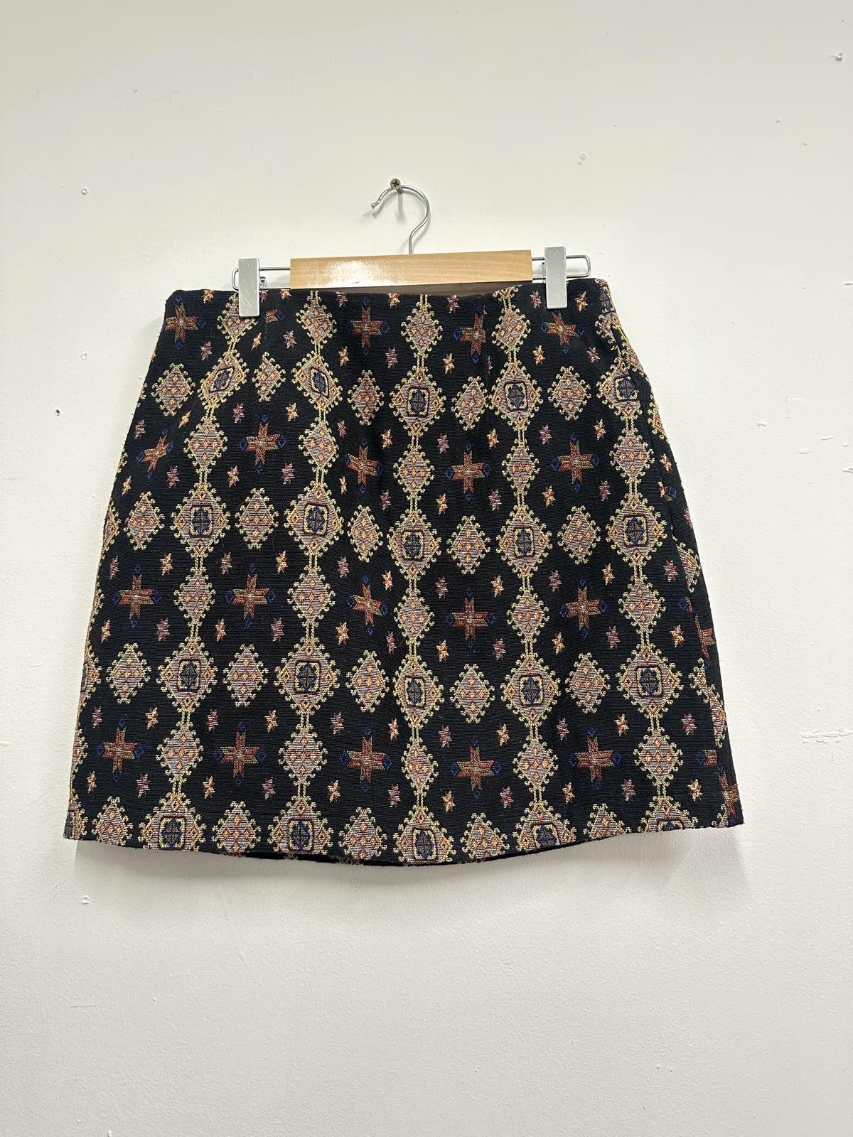 Other Apricot Embroidered Patterned Skirt UK Size 10 Size 28" / US 6 / IT 42 - 4 Thumbnail