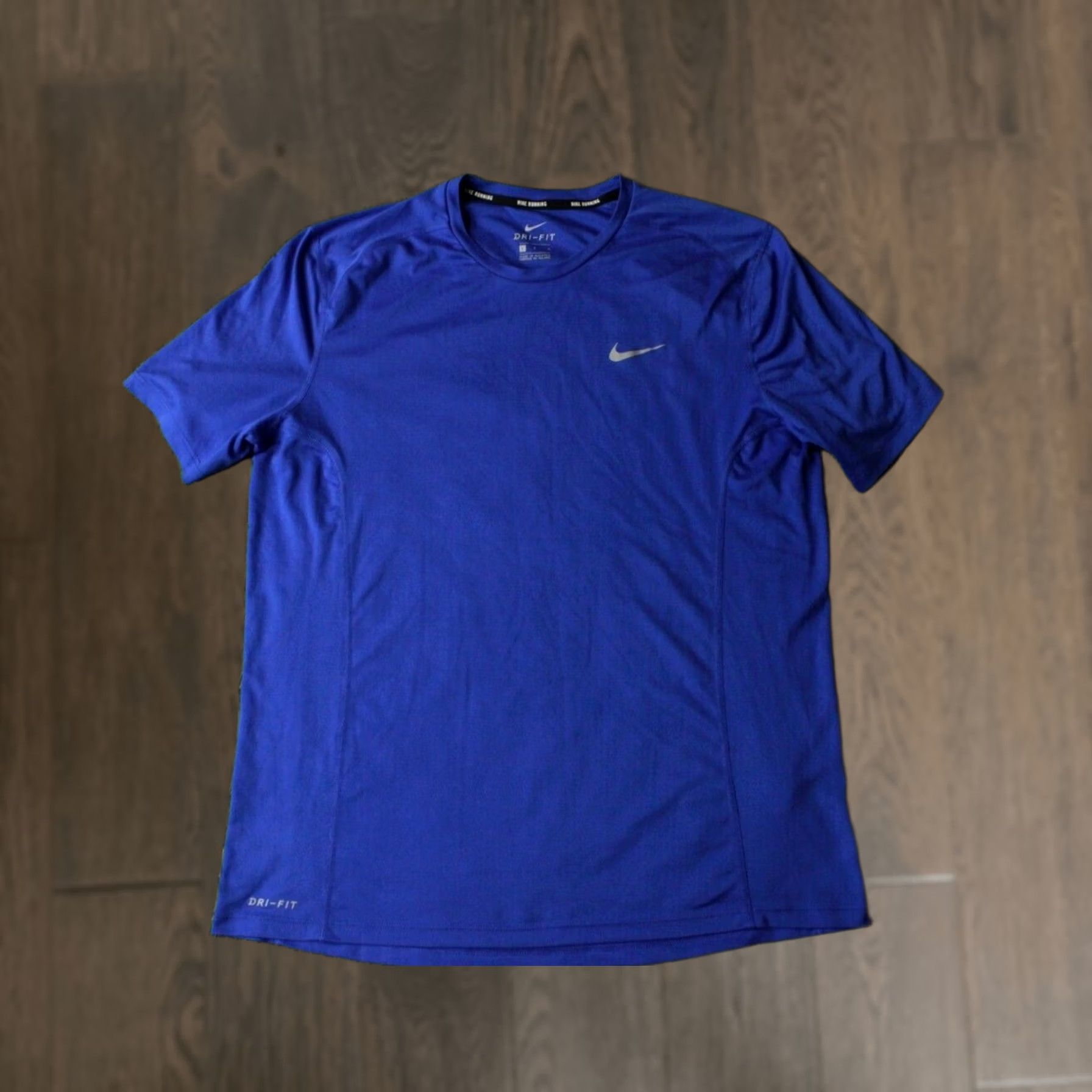 Nike Nike Running Shirt Men Large Blue Dri-FIT 2017 Training T-Shirt Short Sleeve Reflective Casual Athletic Jersey Size US L / EU 52-54 / 3 - 1 Thumbnail