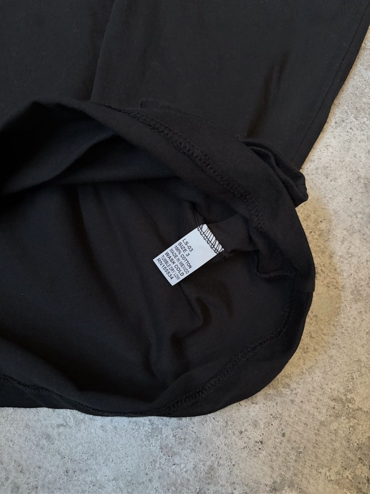 Yeezy YZY LS-03 Black Longsleeve Tee (Mexico Concert Merch) Size US L / EU 52-54 / 3 - 3 Thumbnail