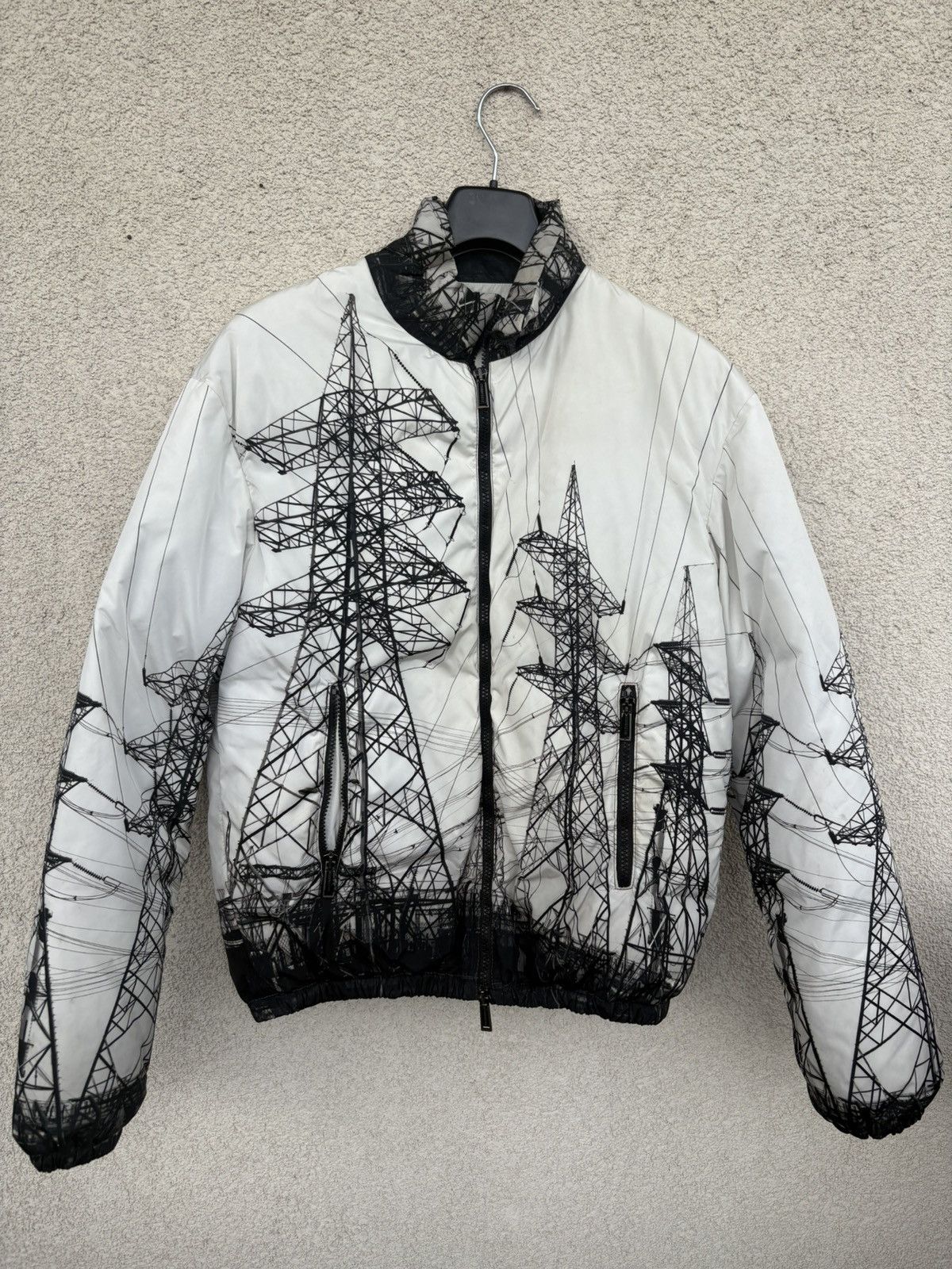 Dsquared2 DSQUARED2 "Electric Tower" Pylon Print Puffer Jacket it48 Size US M / EU 48-50 / 2 - 1 Thumbnail