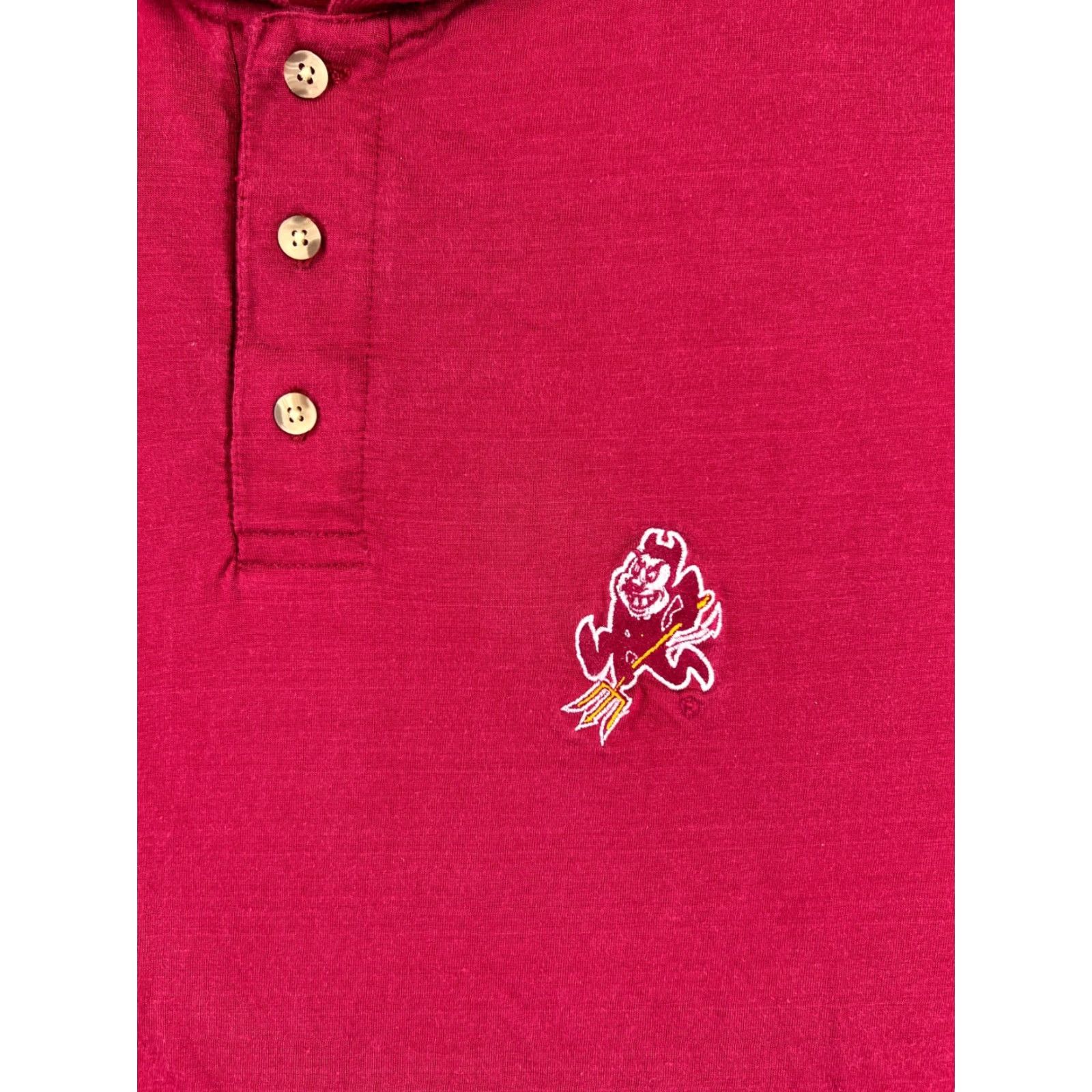 Vintage VINTAGE Pro Edge Polo Shirt Men XL Red University Golf Sports Embroidered Logo Button Short Sleeve Breathable All Seasons Size US XL / EU 56 / 4 - 6 Thumbnail