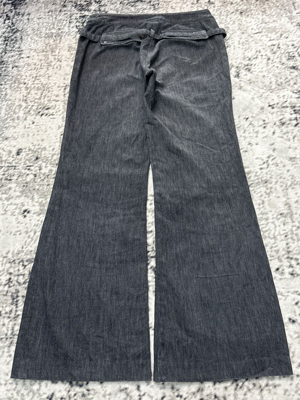 Japanese Brand Vintage Japanese Brand Wide Leg Buckle Back Jeans Size 28" / US 6 / IT 42 - 4 Thumbnail