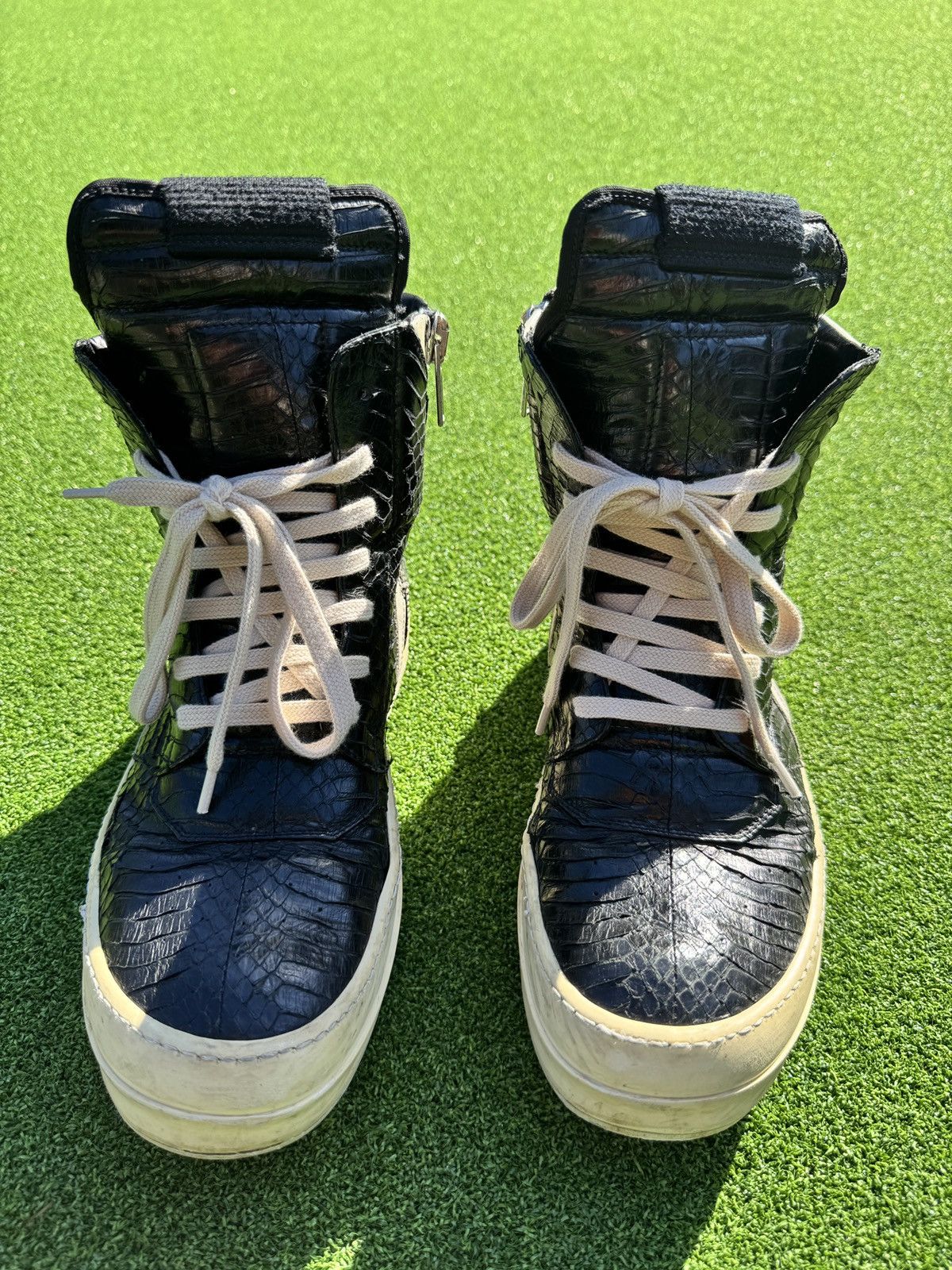 Rick Owens 2010 Snakeskin Short Tongue Geobaskets