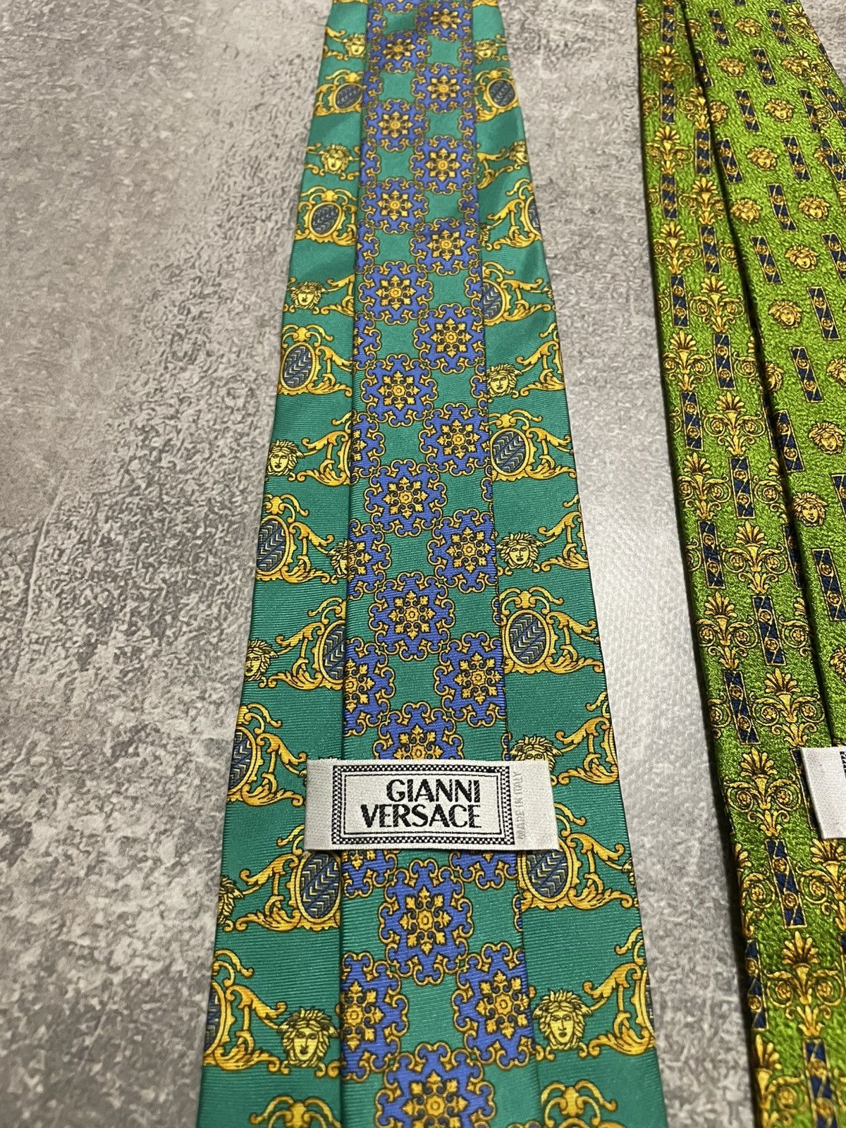 Versace x3 Vintage Gianni Versace Monogram Silk Ties Size ONE SIZE - 4 Thumbnail