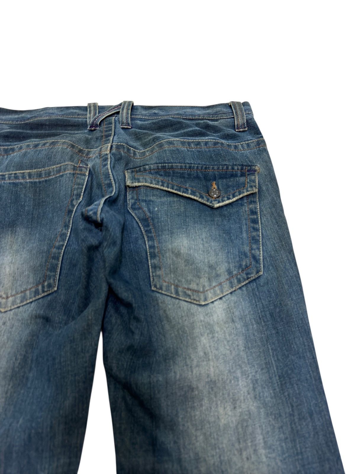 Hysteric Glamour FLARE ROOT THREE CLAW MARK DISTRESSED DOUBLE POCKET DENIM Size US 32 / EU 48 - 10 Thumbnail