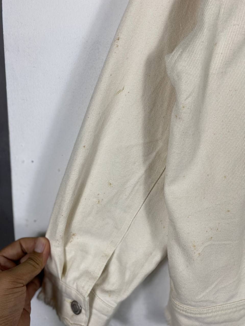 Japanese Brand japanese brand white denim jacket nice design Size US M / EU 48-50 / 2 - 12 Thumbnail