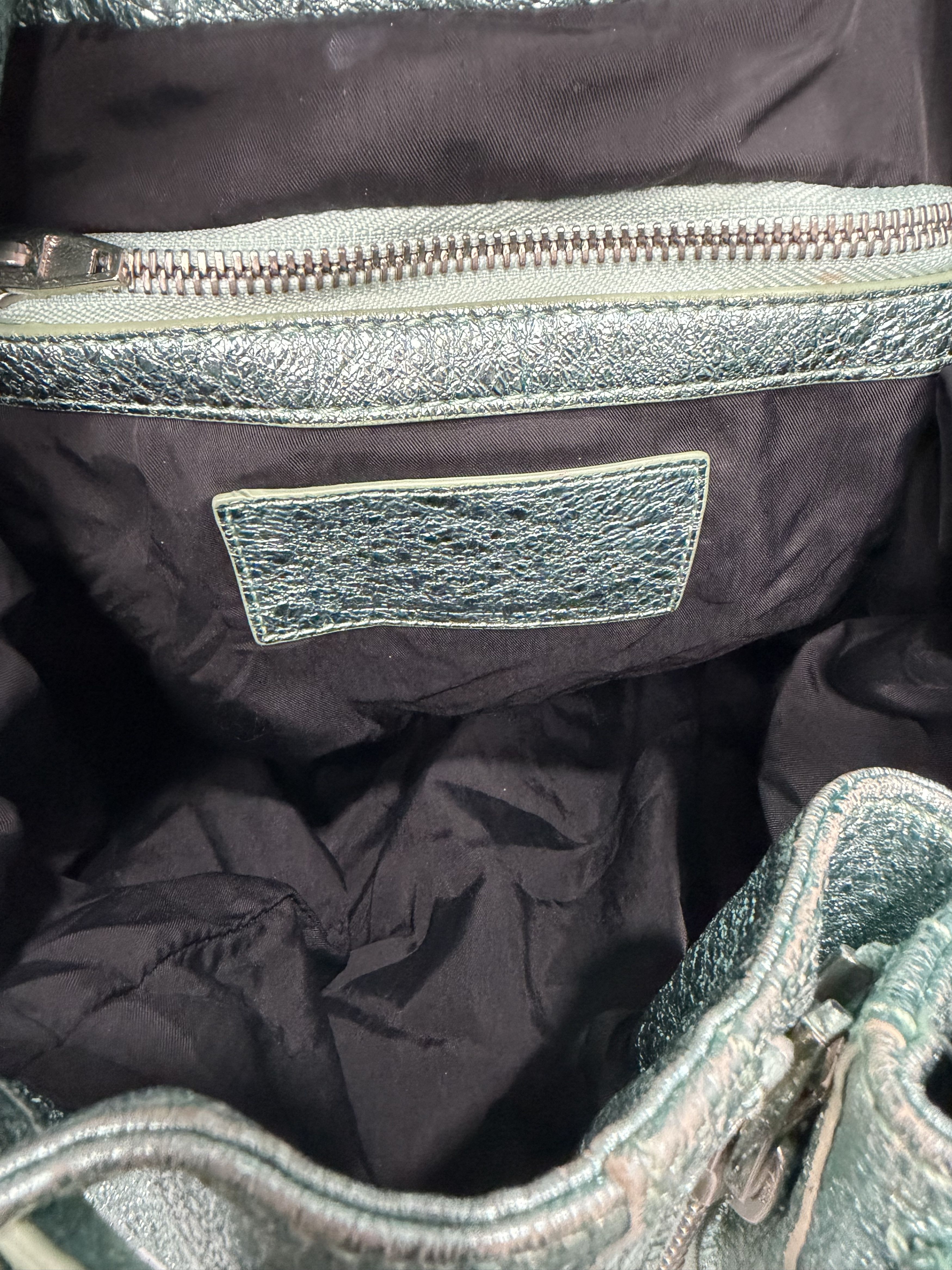 Alexander Wang Alexander Wang Metallic Mint Leather Marti Backpack Bag Size ONE SIZE - 5 Thumbnail