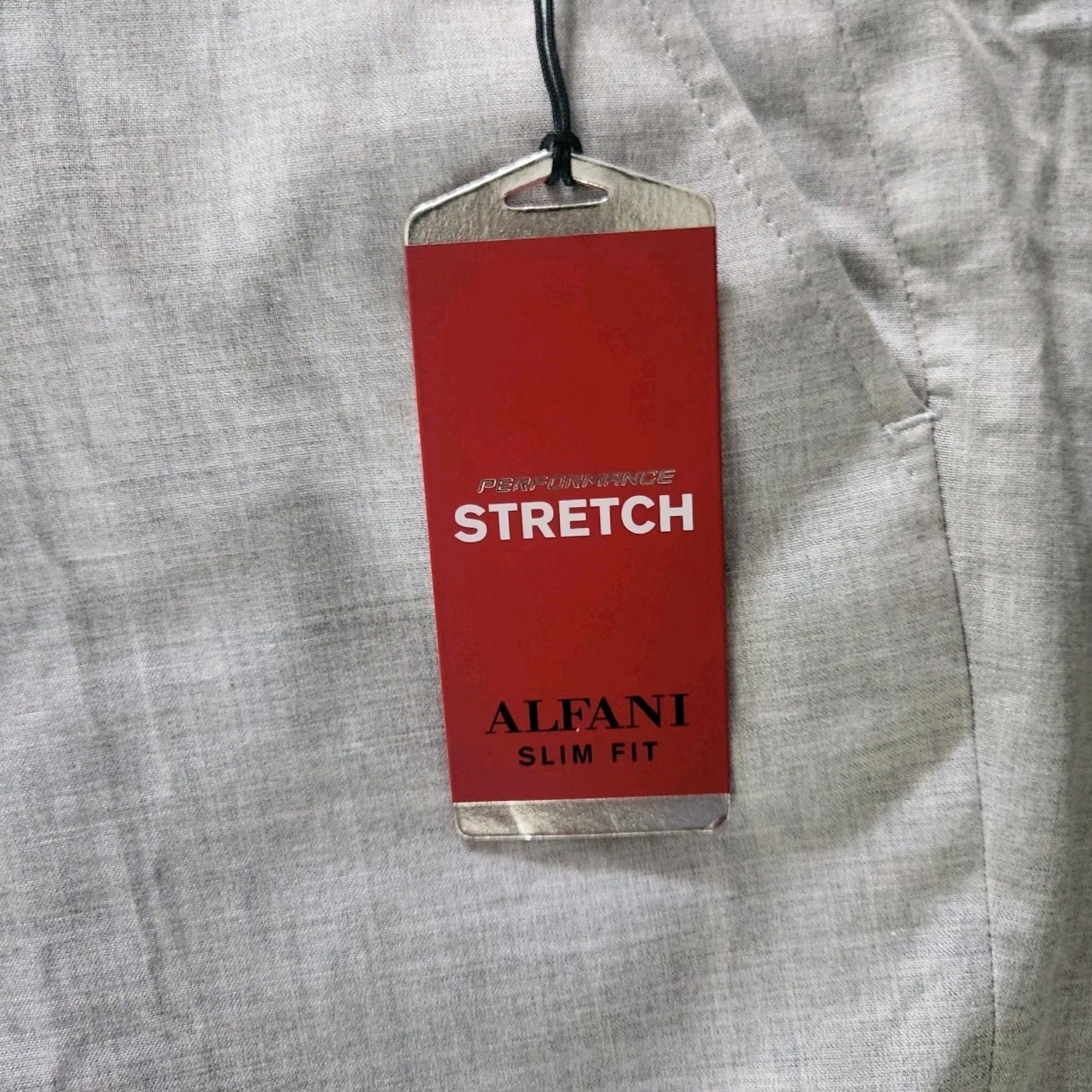 Alfani Alfani Slim fit Dress Pants Mens 40x32 Light Gray Stretch New W/ Tags Mens Dress Pants Straight Leg Preppy Wedding City 40 Mens Regular XS? Size US 40 / EU 56 - 5 Thumbnail