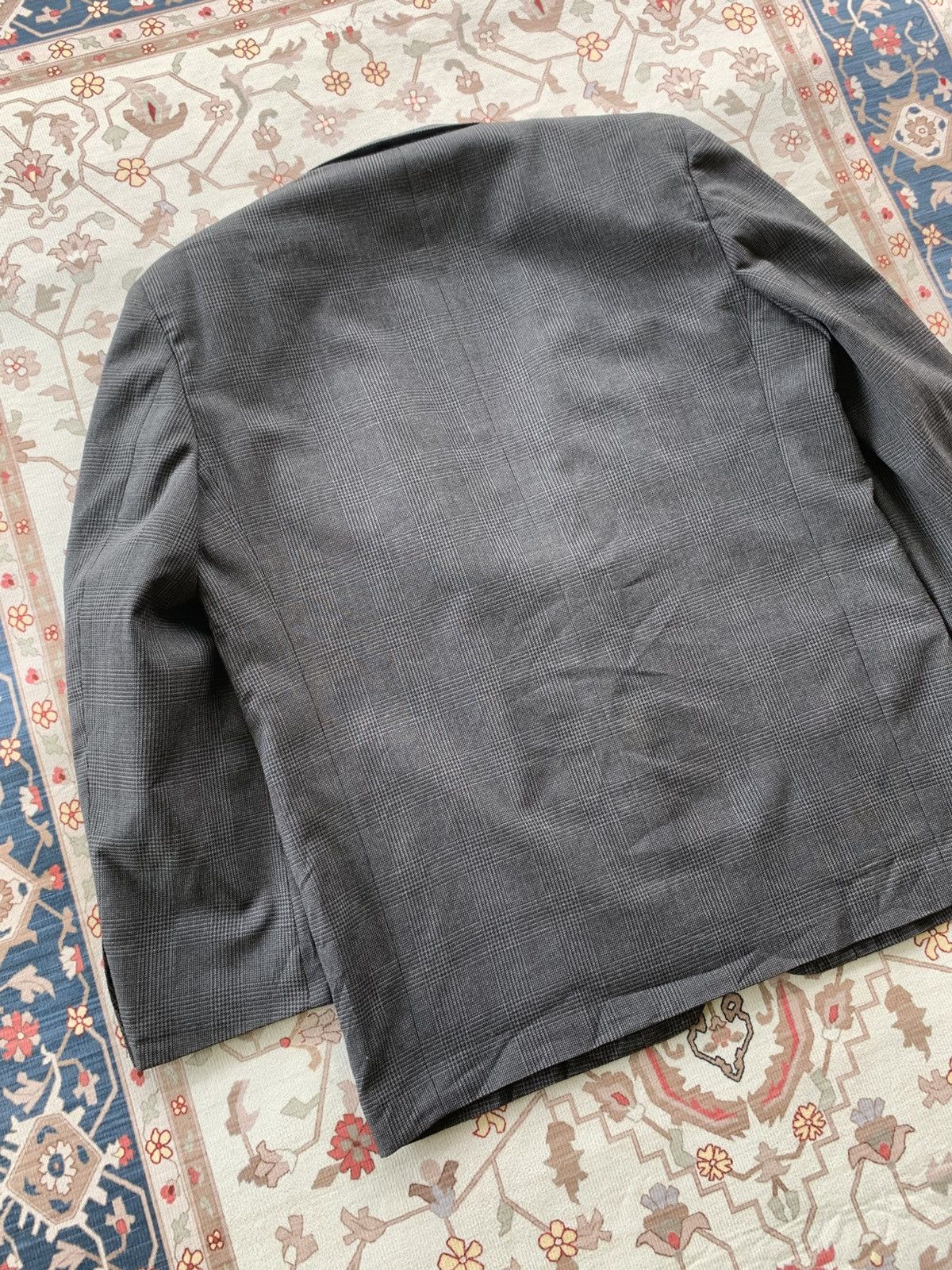 Rei Kawakubo ARCHIVE ! AD1988 COMME des GARCONS HOMME GLENCHECK WOOL COAT Size US M / EU 48-50 / 2 - 10 Thumbnail