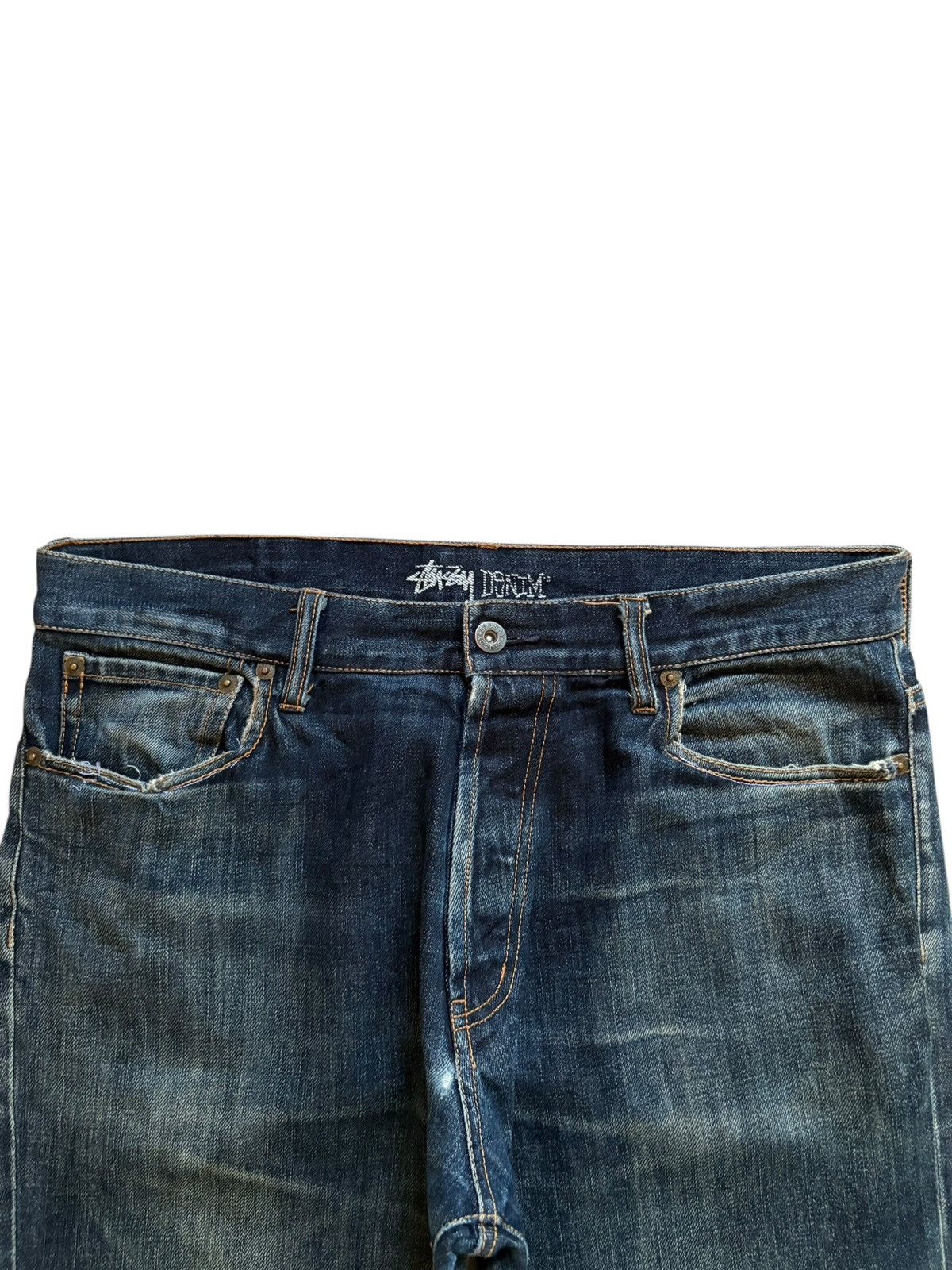 Stussy Vintage Stussy Button Fly Mud Wash Distressed Jeans Size US 34 / EU 50 - 4 Thumbnail