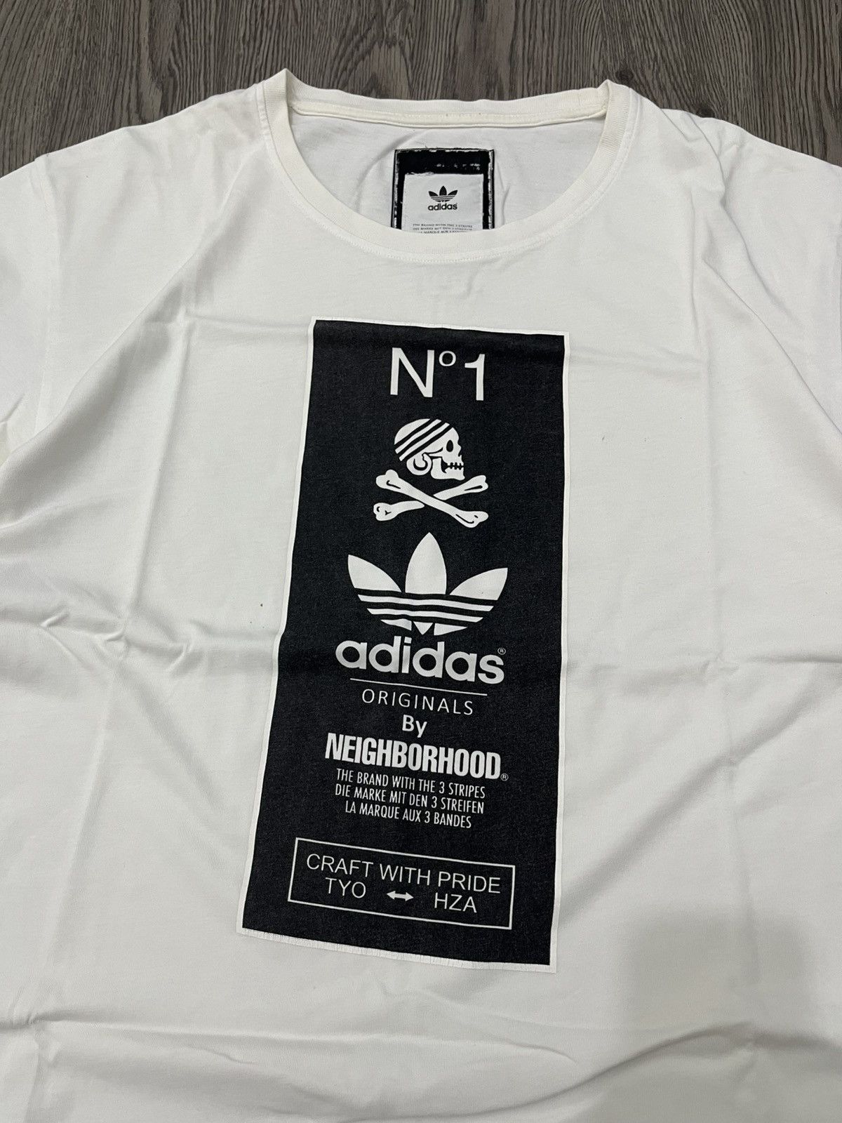 Adidas × Neighborhood 💀Adidas Originals x Neighborhood Graphic 1 2014 T-Shirt Size US XL / EU 56 / 4 - 2 Thumbnail