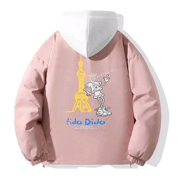 Other FIDODIDO Cartoon Print Thick Hooded Jacket Size US XXL / EU 58 / 5 - 2 Thumbnail