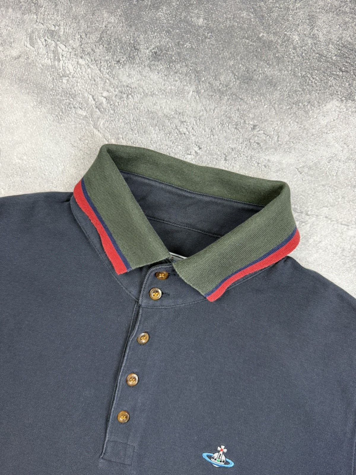 Vintage Vivienne Westwood Polo Shirt Luxury Orb Logo Y2K
