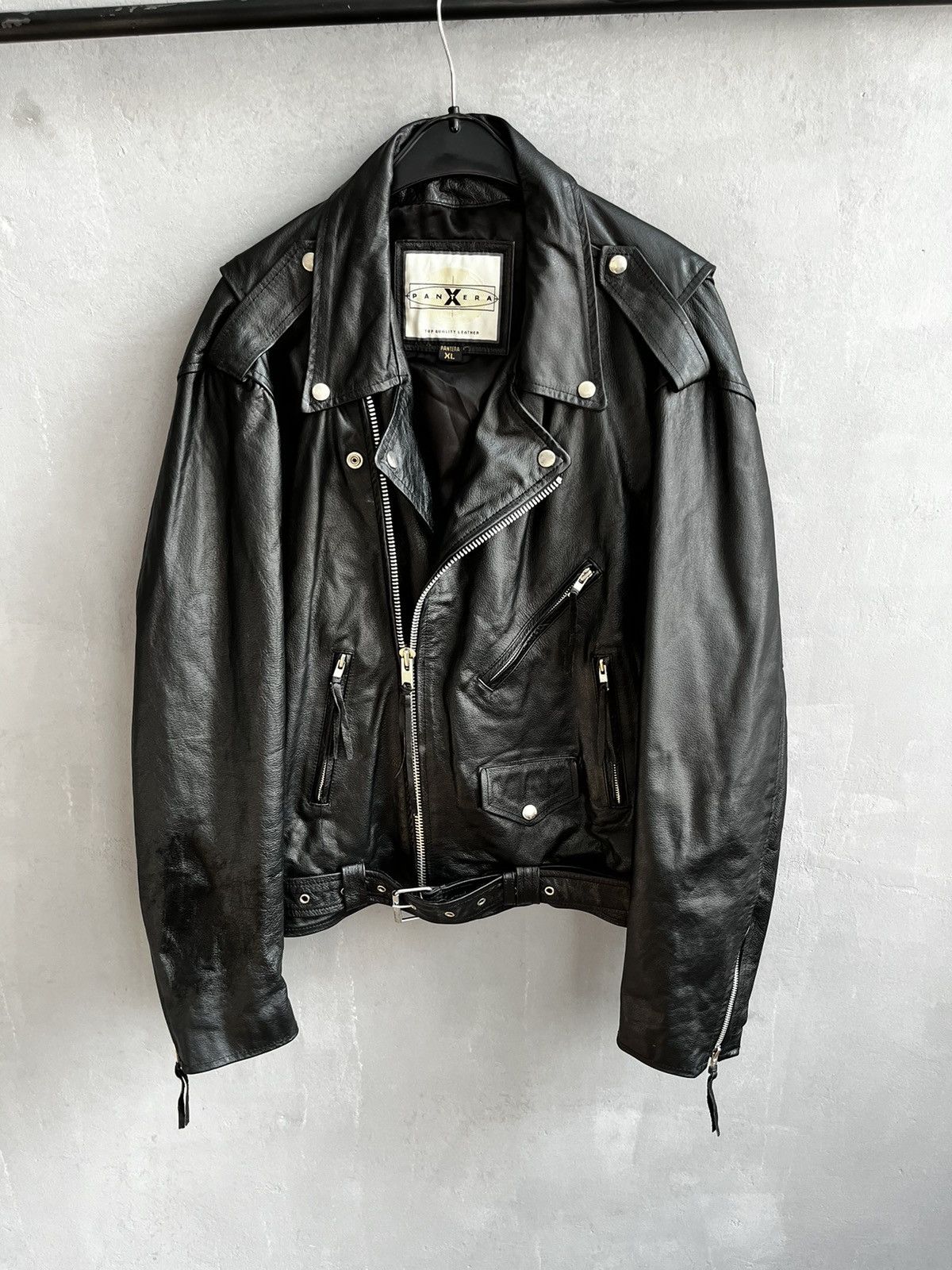 Vintage Vintage 80s Distressed Punk Motorcycle Leather Biker Jacket Size US XL / EU 56 / 4 - 3 Thumbnail