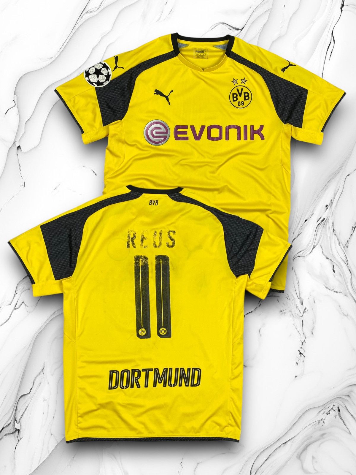 Puma Puma Borussia Dortmund Reus 11 Football Soccer Jersey Size US L / EU 52-54 / 3 - 1 Thumbnail