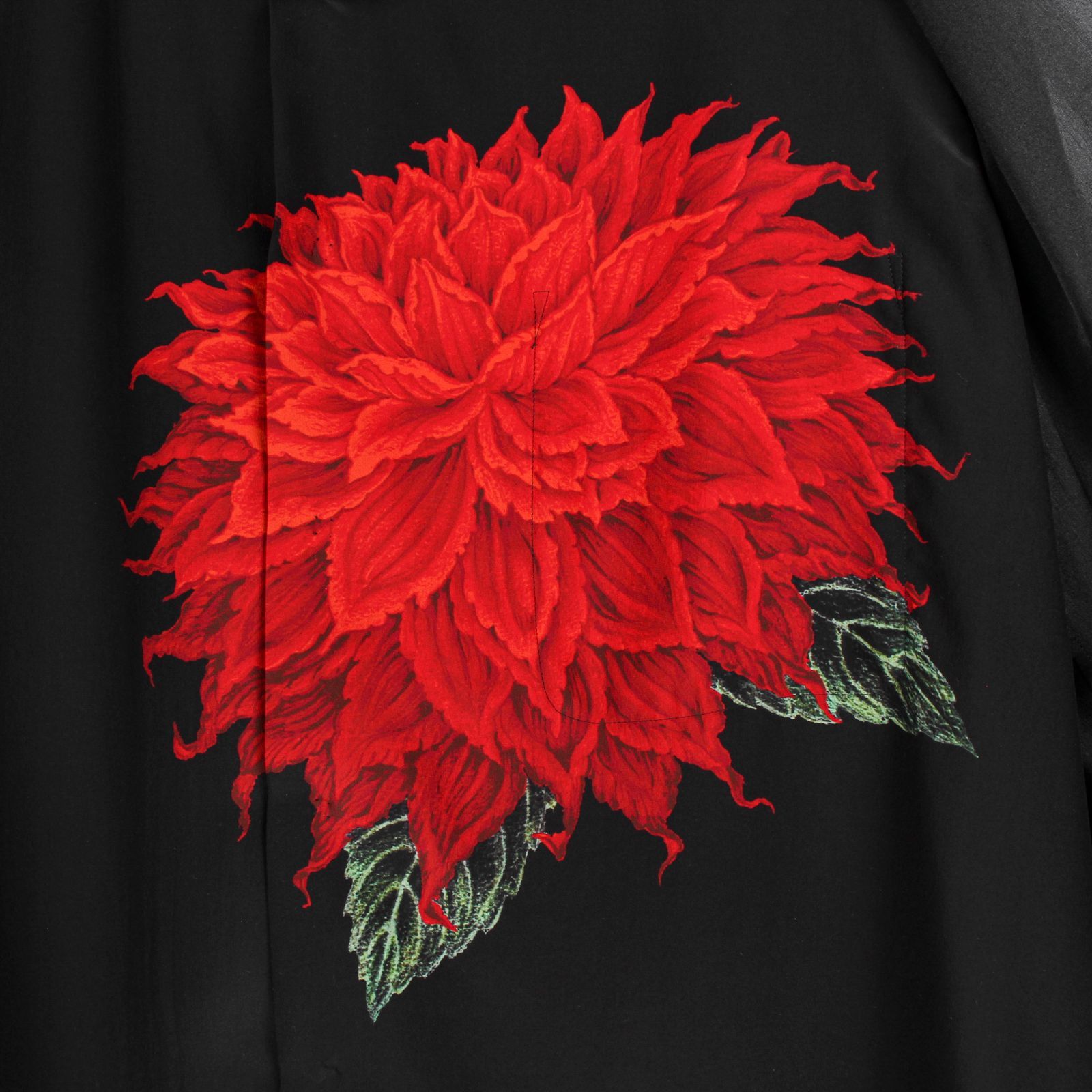 Yohji Yamamoto Yohji Yamamoto Pour Homme - Silk Dahlia Layered Aloha Blouse Size US M / EU 48-50 / 2 - 8 Thumbnail