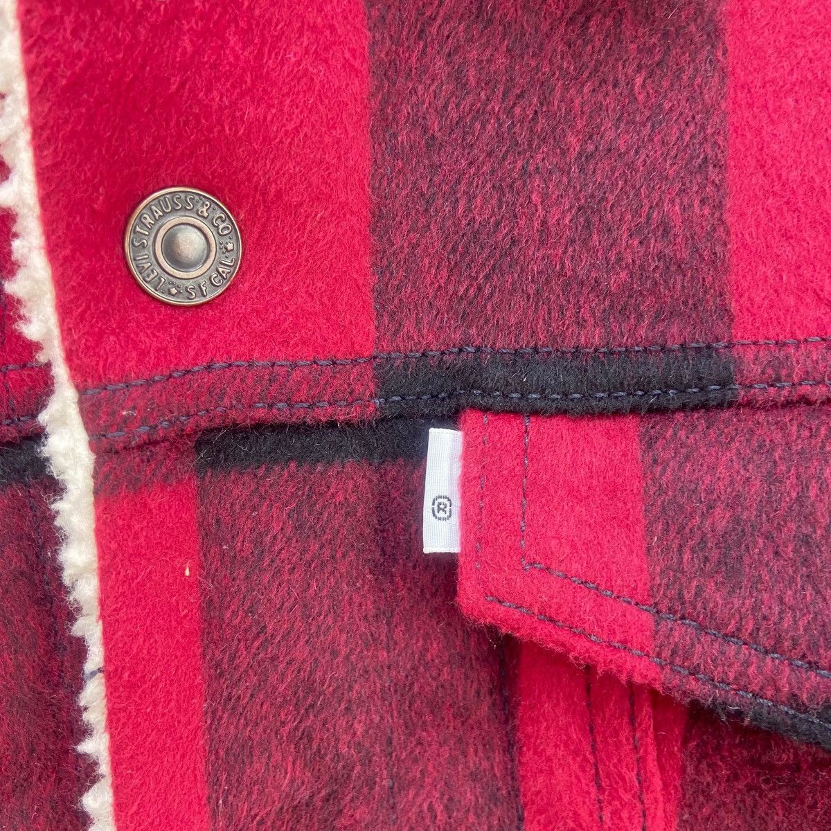 Levi's Levi’s Fleece Sherpa Plaid Tartan Trucker Jacket Size US S / EU 44-46 / 1 - 9 Thumbnail