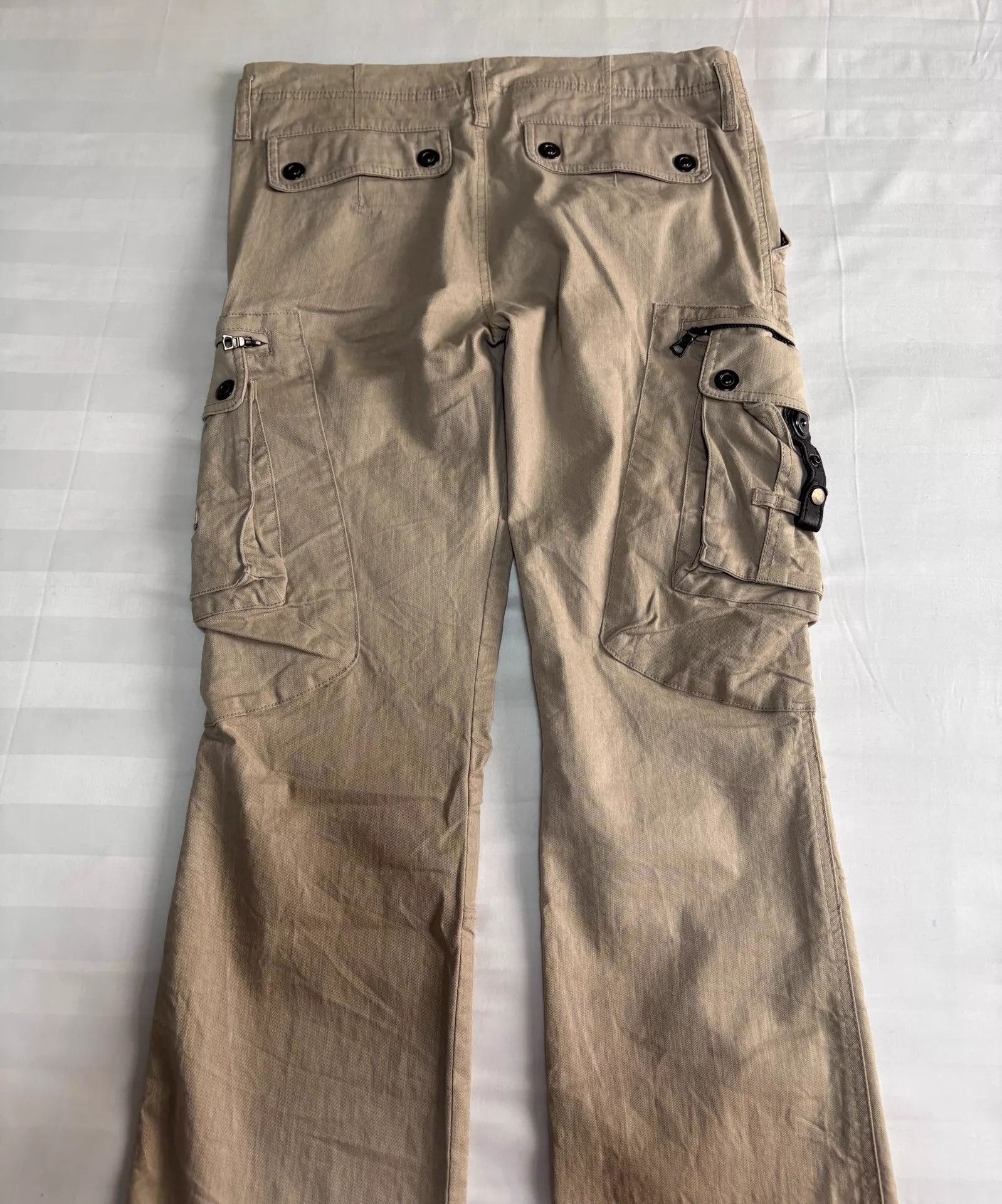 Tornado Mart Tornado Mart Vintage Tactical Cargo Pants Straps Pockets Pleats Size US 34 / EU 50 - 7 Thumbnail
