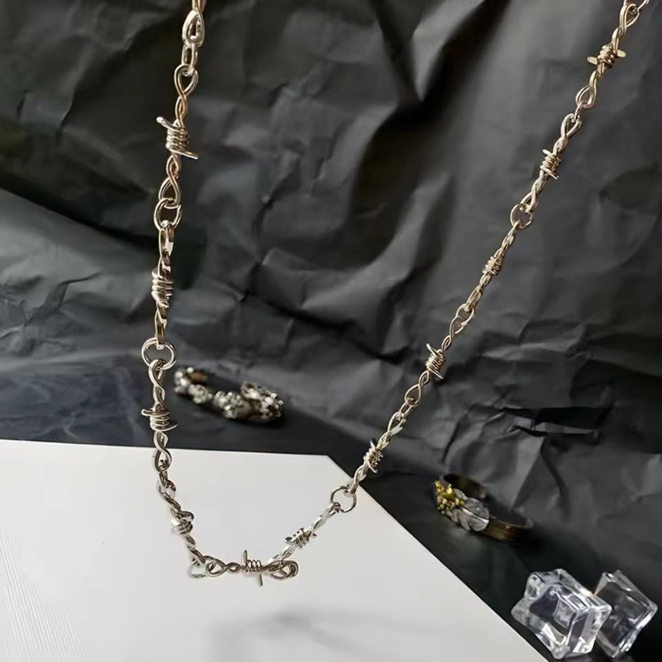Vintage Vintage Barbed Wire Wallet Chain 79 cm Size ONE SIZE - 2 Thumbnail