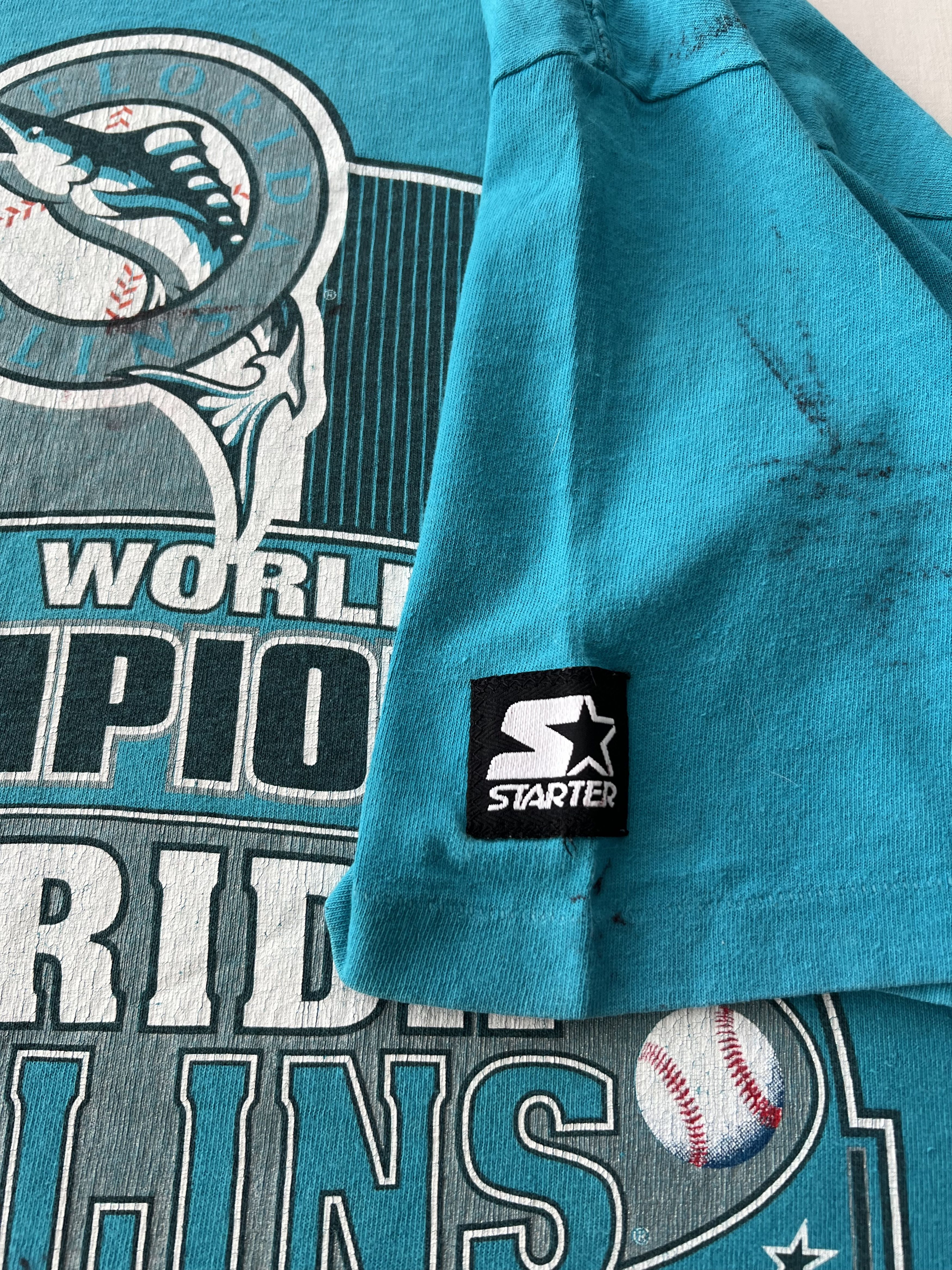 MLB Vintage 1997 Florida Marlins World Series MLB T-shirt Size US XL / EU 56 / 4 - 14 Thumbnail