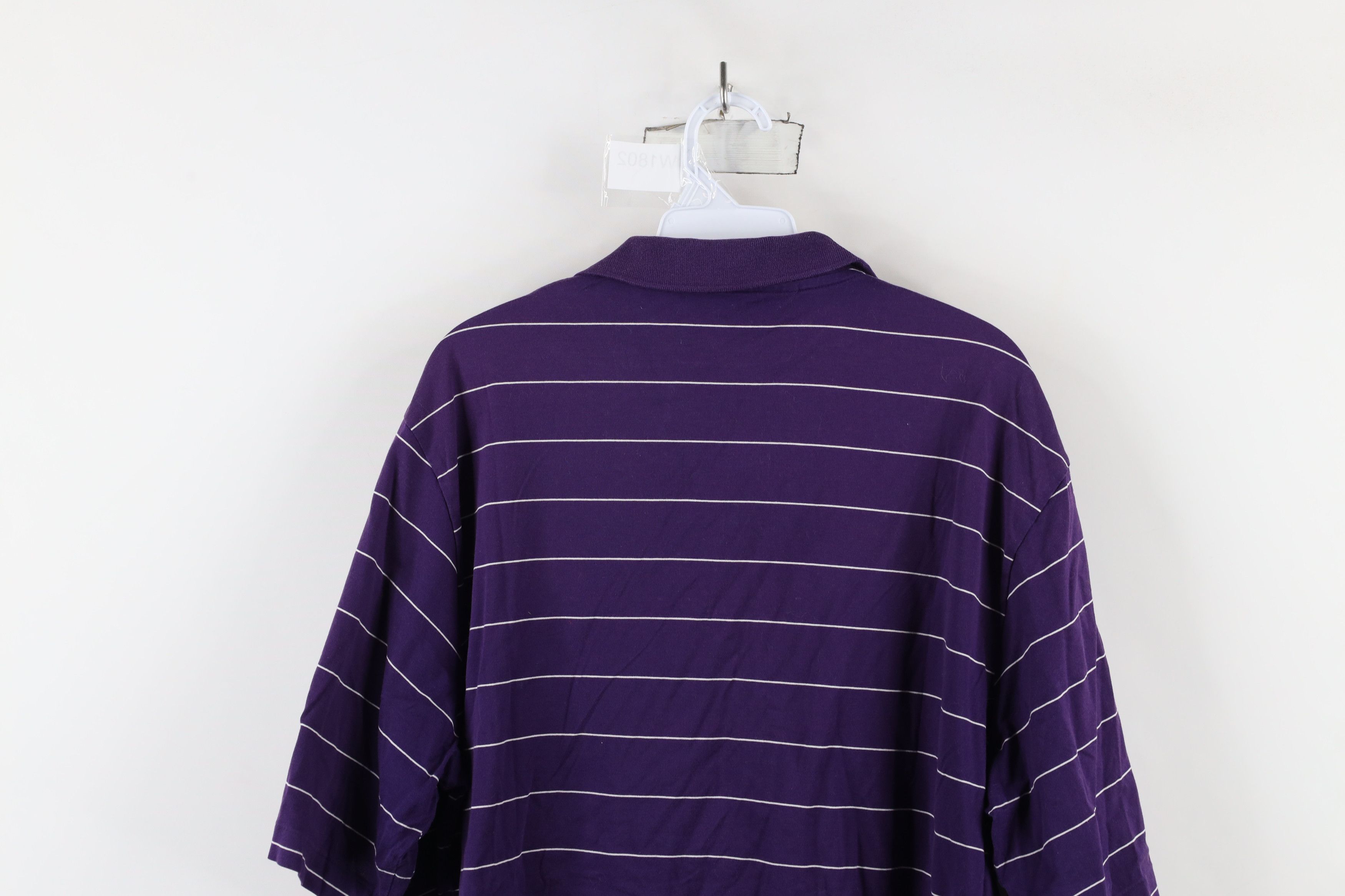 Ralph Lauren Vintage Polo Golf Ralph Lauren Striped Polo Shirt Purple Size US L / EU 52-54 / 3 - 10 Thumbnail