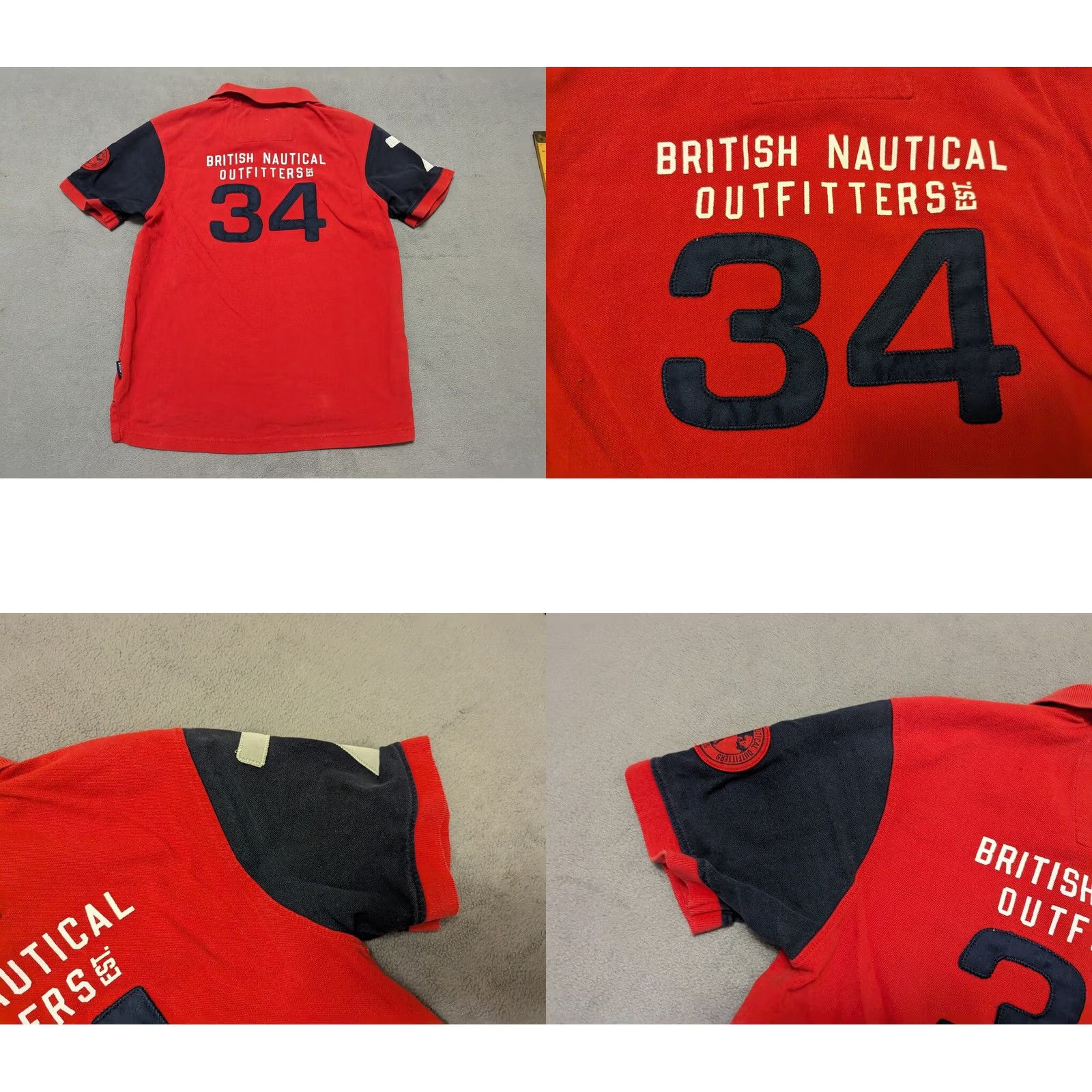 Vintage QUBA SAILS X-SERIES BRITISH NAUTICAL POLO SHIRT MENS SIZE S RED Size US S / EU 44-46 / 1 - 8 Thumbnail