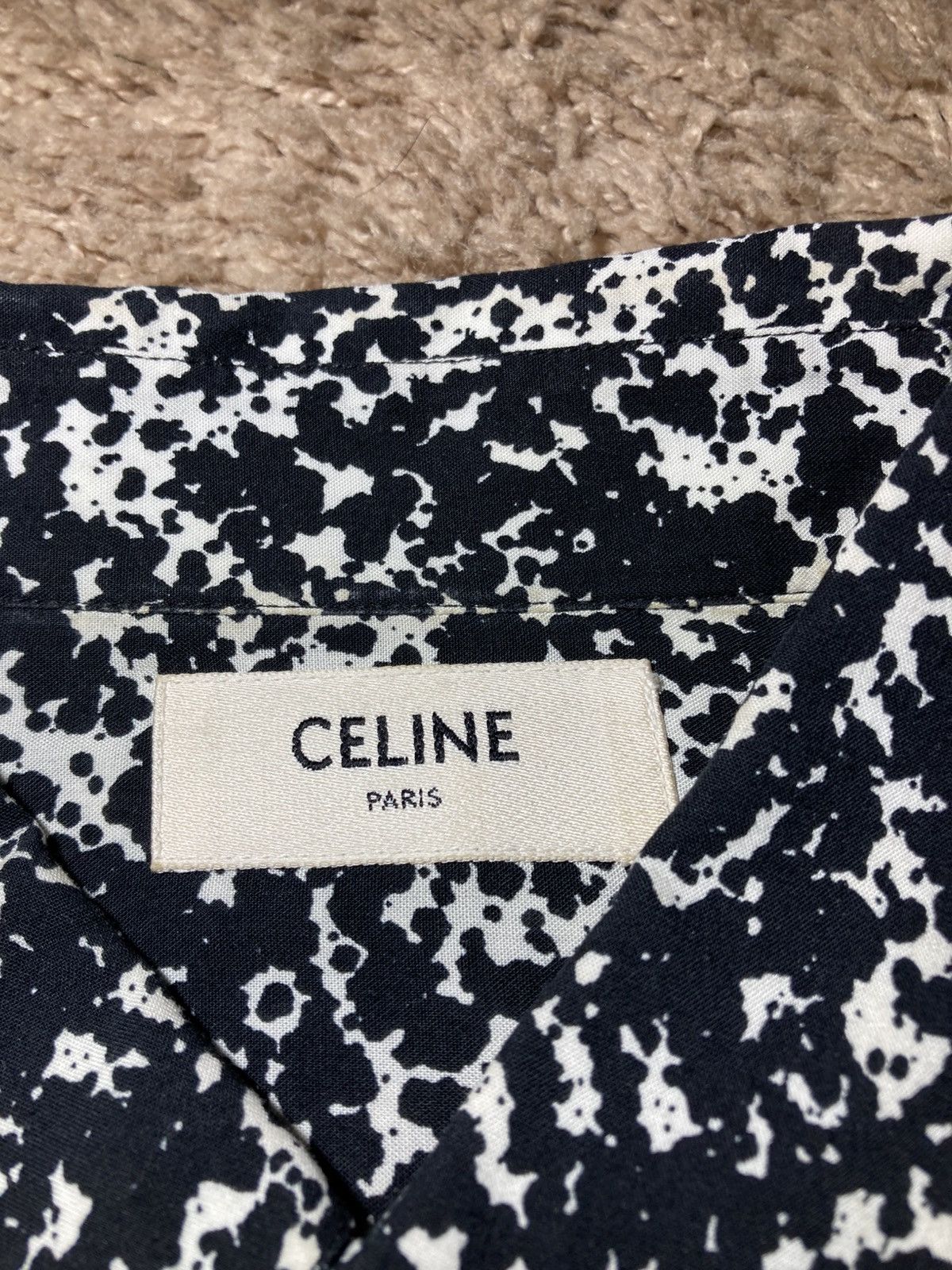 Celine AW19 Celine Paint Splatter Speckle Collar Hedi 41 2019 Size US M / EU 48-50 / 2 - 3 Thumbnail