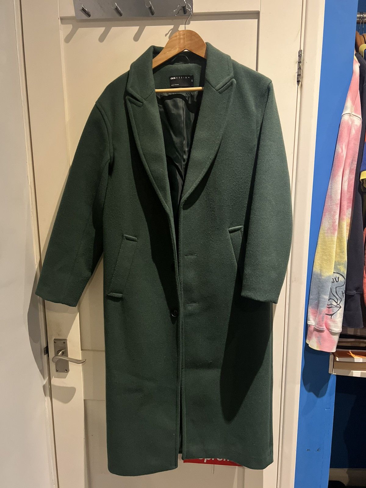 Asos ASOS design bottle green overcoat Size US XXS / EU 40 - 1 Thumbnail