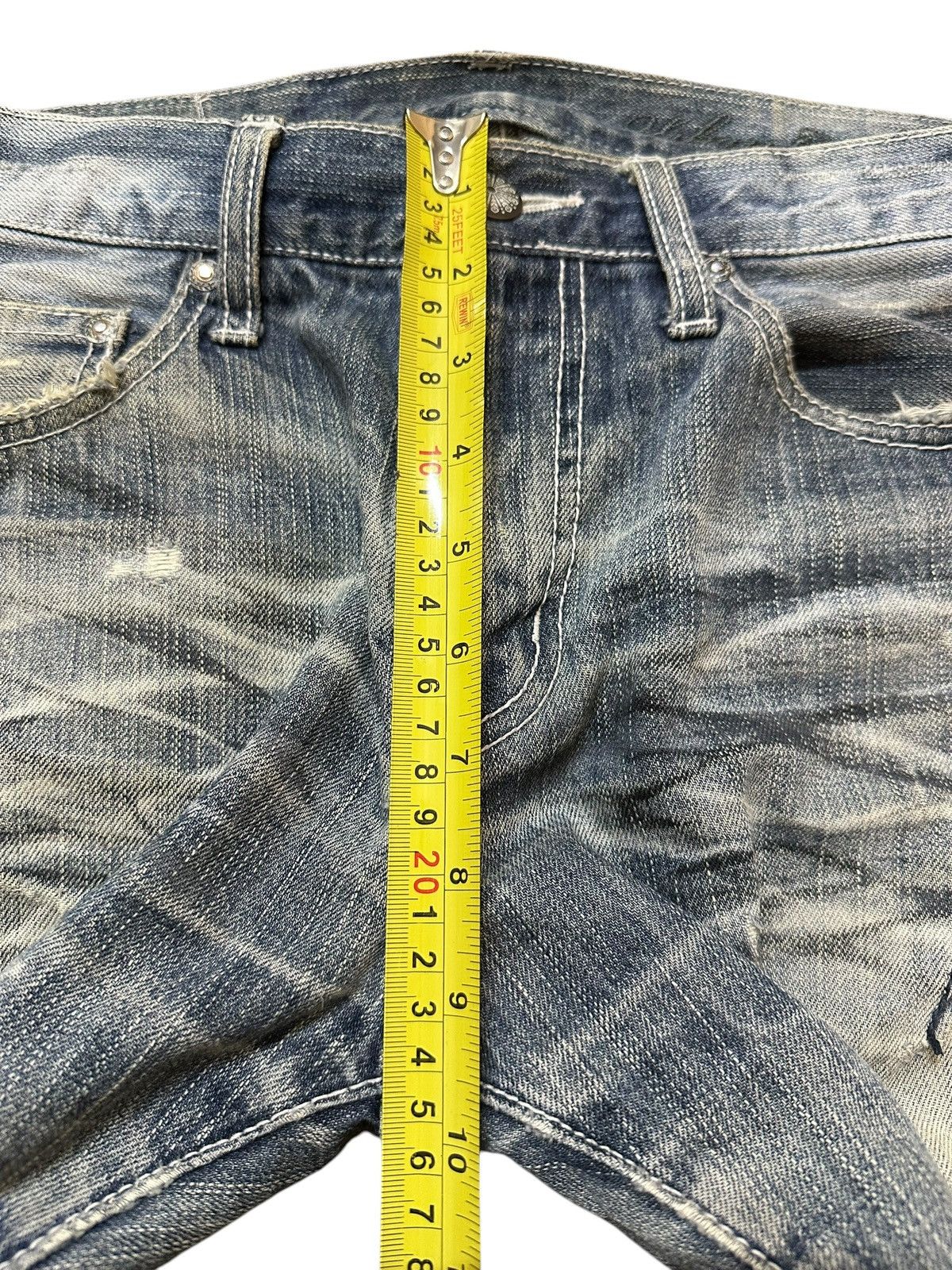 If Six Was Nine Vintage Japanese Brand Blue Faded Distressed Loose Jeans Size US 32 / EU 48 - 15 Thumbnail