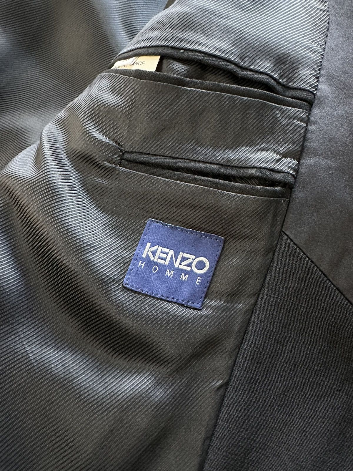 Kenzo Vintage KENZO Homme Wool Tuxedo Blazer Jacket size 52 Size 42R - 8 Thumbnail