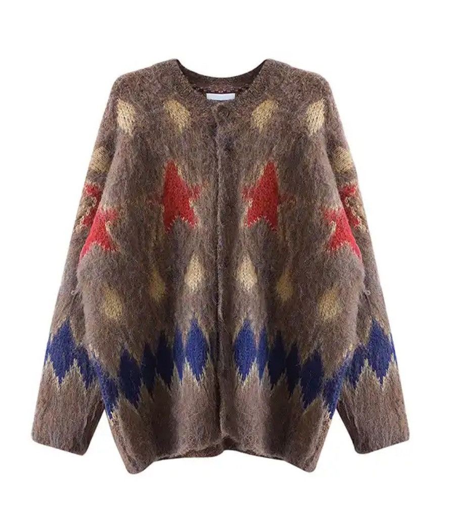 Other Vtge Knitted Graphic Buttons Cardigan Sweater Size US XXL / EU 58 / 5 - 3 Thumbnail