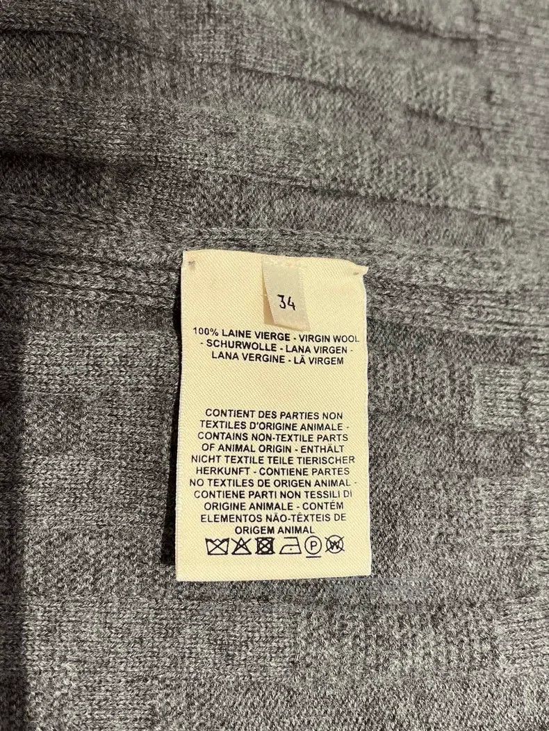 Hermes Hermes Gray wool cardigan Size XXS / US 00 / IT 34 - 3 Thumbnail
