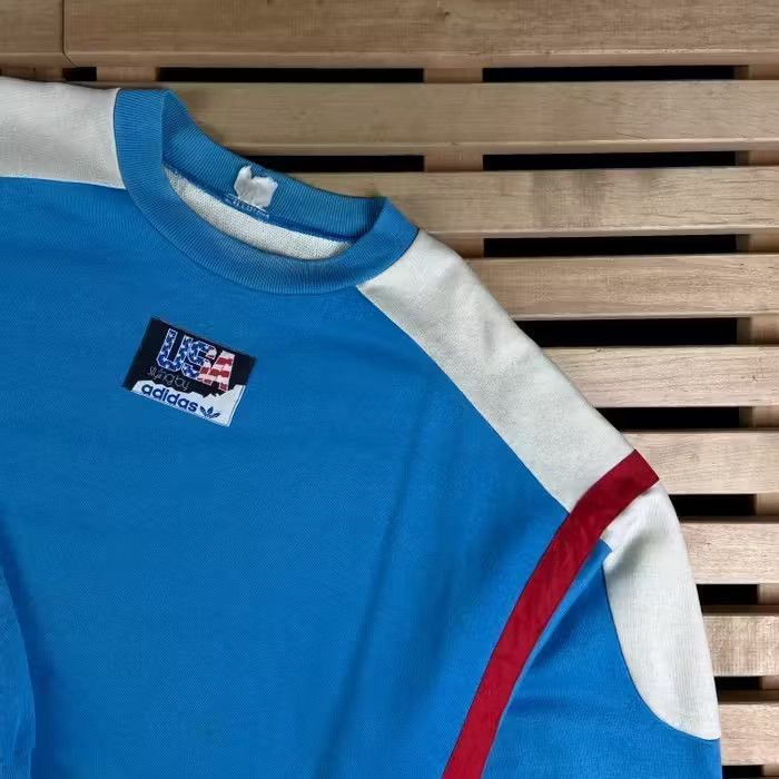 Adidas × Vintage Mens Sweatshirt Adidas Originals Vintage Blue Size L Size US L / EU 52-54 / 3 - 2 Thumbnail