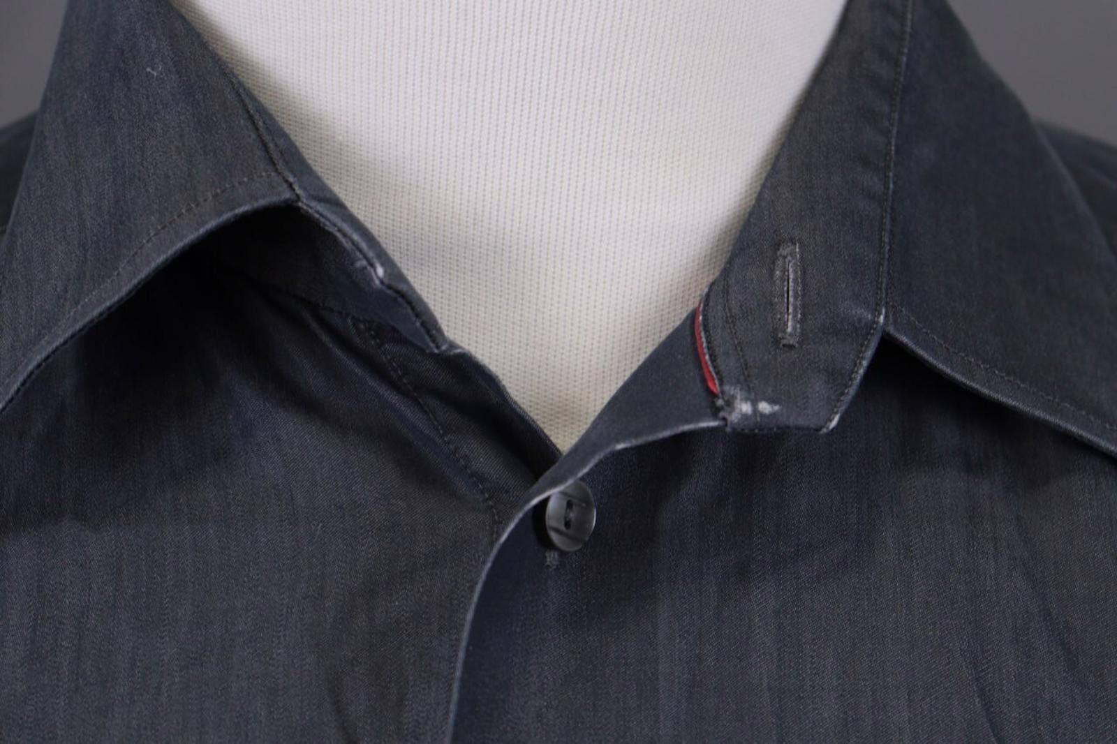 Eton Eton Contemporary Fit Gray Button Down Shirt Size 42 / 16 Size US M / EU 48-50 / 2 - 3 Thumbnail