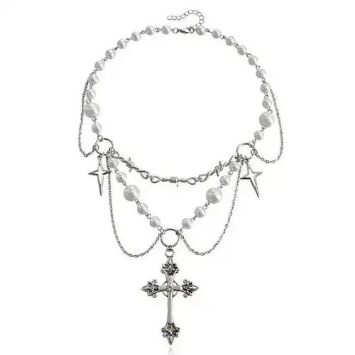 Other Victorian Gothic Cross Rosary Necklace Size ONE SIZE - 4 Thumbnail