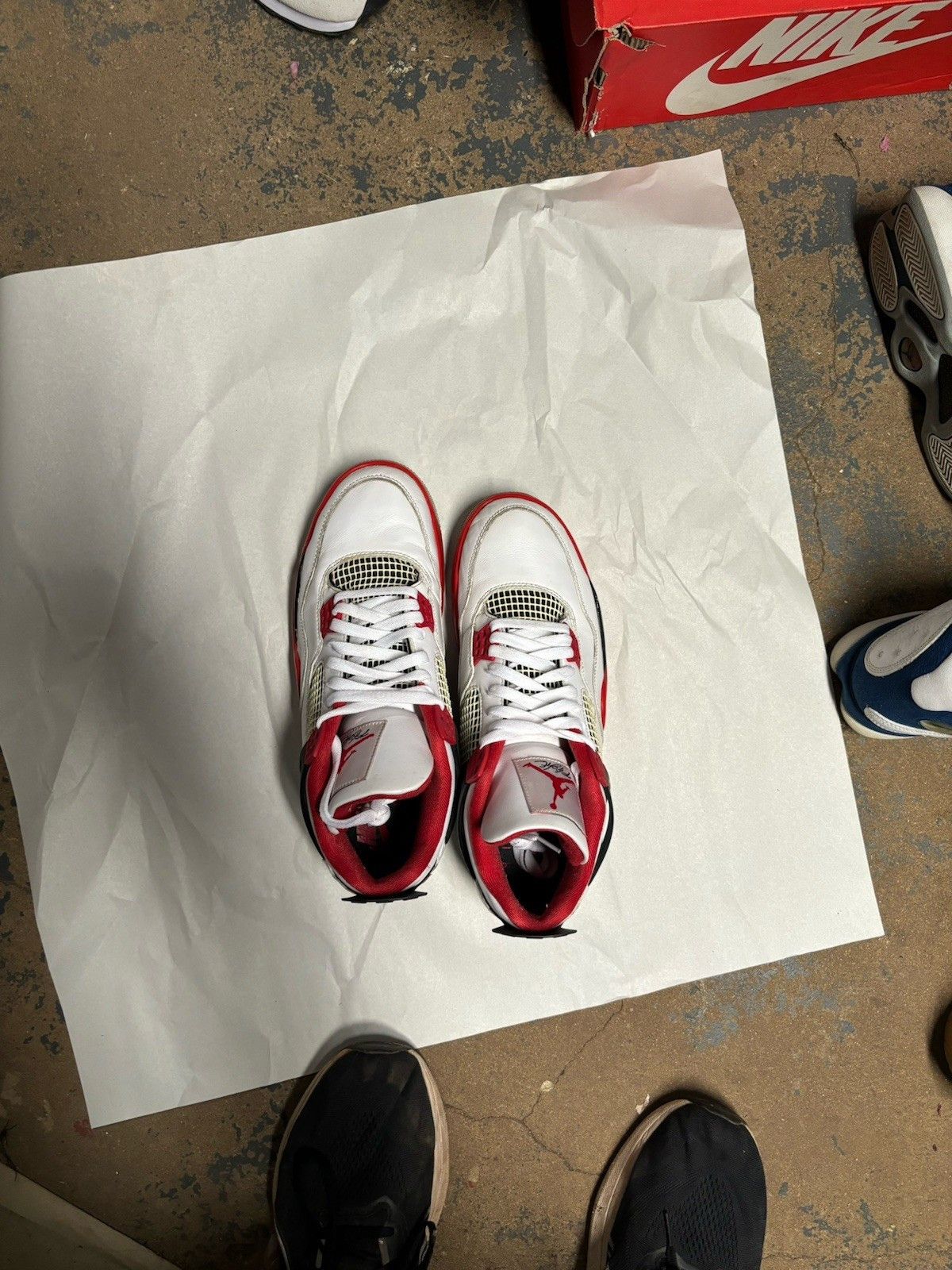 Jordan Brand Air Jordan 4 Retro OG Fire Red Size US 11.5 / EU 44-45 - 3 Thumbnail
