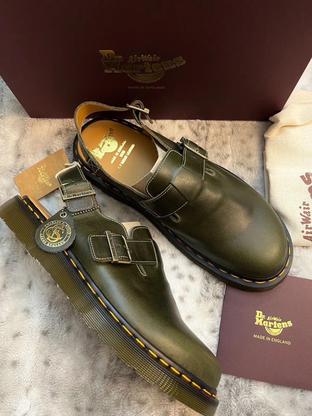 Dr. Martens Handcrafted/Made in England Dr. Martens Jorge Leather Mules Size US 13 / EU 46 - 9 Thumbnail