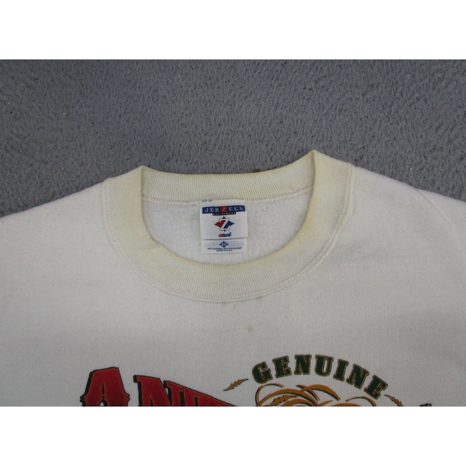 Jerzees VINTAGE 90s Farmer BEEN THERE DONE THAT Tractor Sweatshirt JERZEES 2XL Mens White Crew Neck Graphic Print All Seasons Pullover Long Sleeve Size 2XL Size US XXL / EU 58 / 5 - 5 Thumbnail