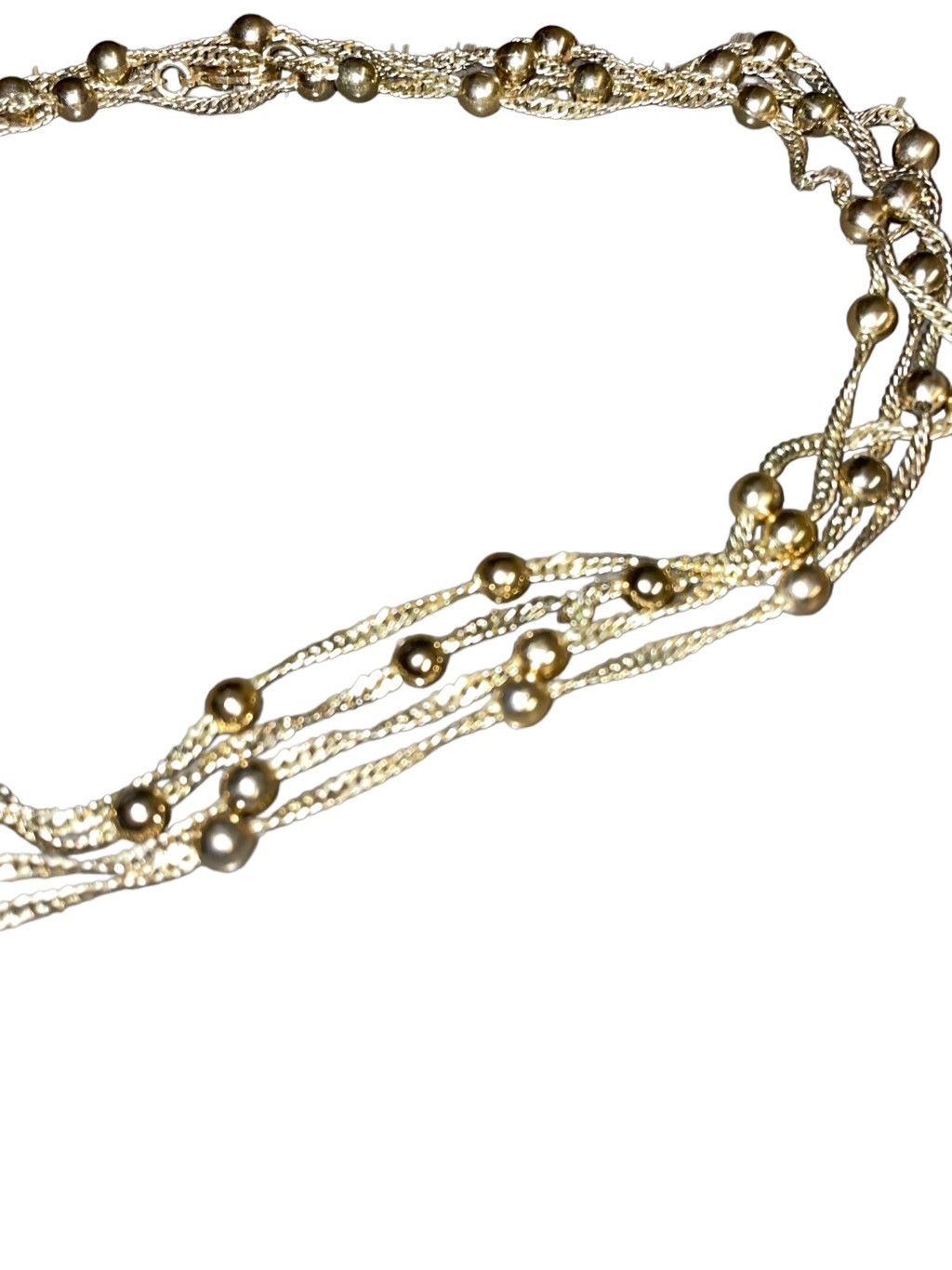 Other Adornia Italian Gold Ball & Chain Necklace New Size ONE SIZE - 3 Thumbnail