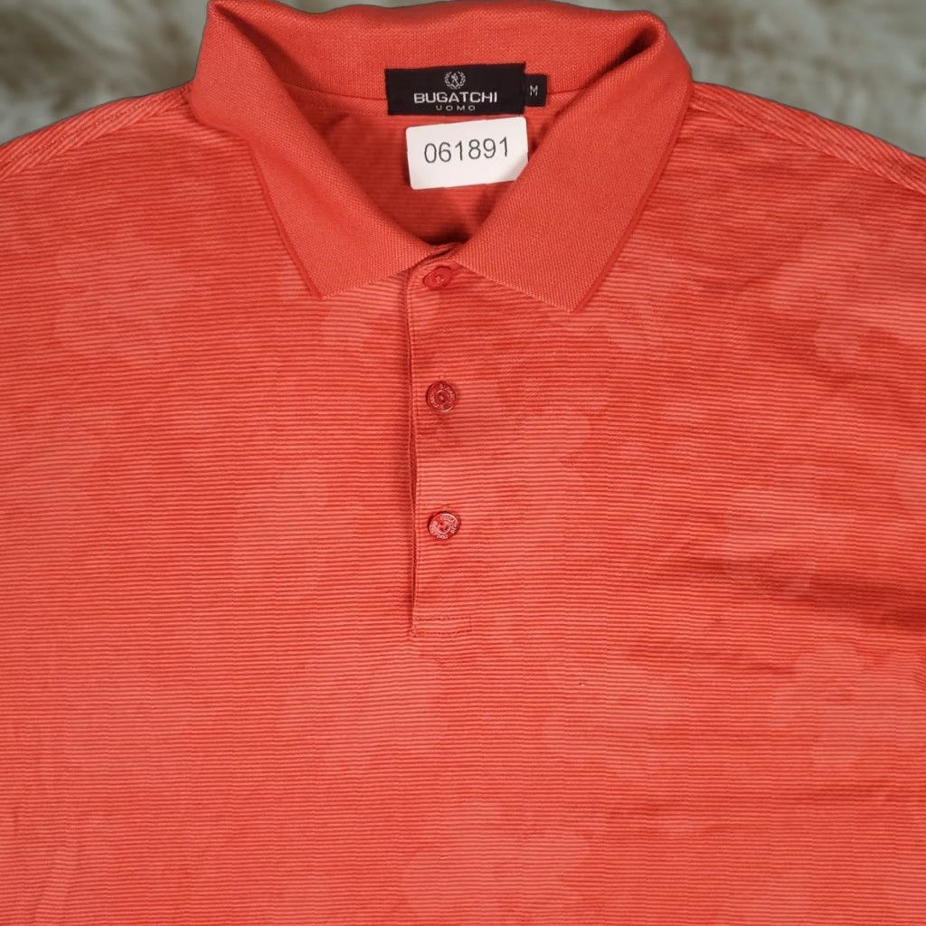 BUGATCHI BUGATCHI Polo Shirt Mens M Red Floral Modern Fit Casual Golf Size US M / EU 48-50 / 2 - 1 Thumbnail