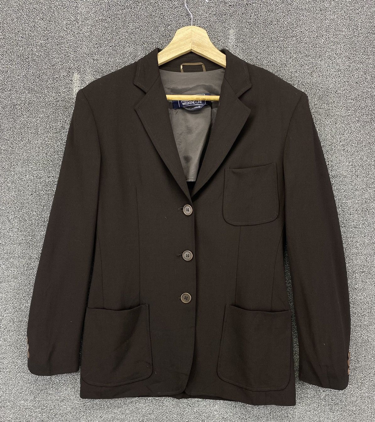 Max Mara × Vintage Vintage Max Mara Weekend Line Wool Coat Jacket Size M / US 6-8 / IT 42-44 - 1 Thumbnail