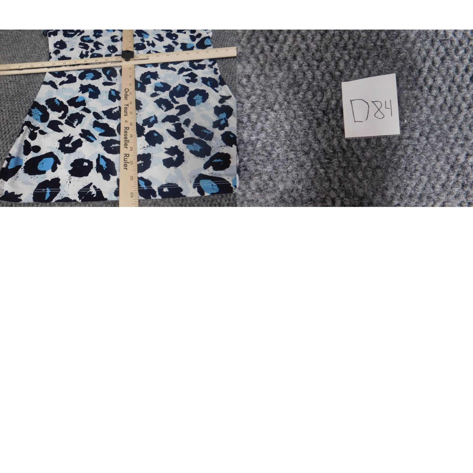 Vintage Premise Womens Blouse S Blue Pullover Short Sleeve Crew Neck Casual Stretch Polyester Blouse, Basic, Geometric, Regular Fit, Down Fabric, No Holes Size S / US 4 / IT 40 - 9 Thumbnail