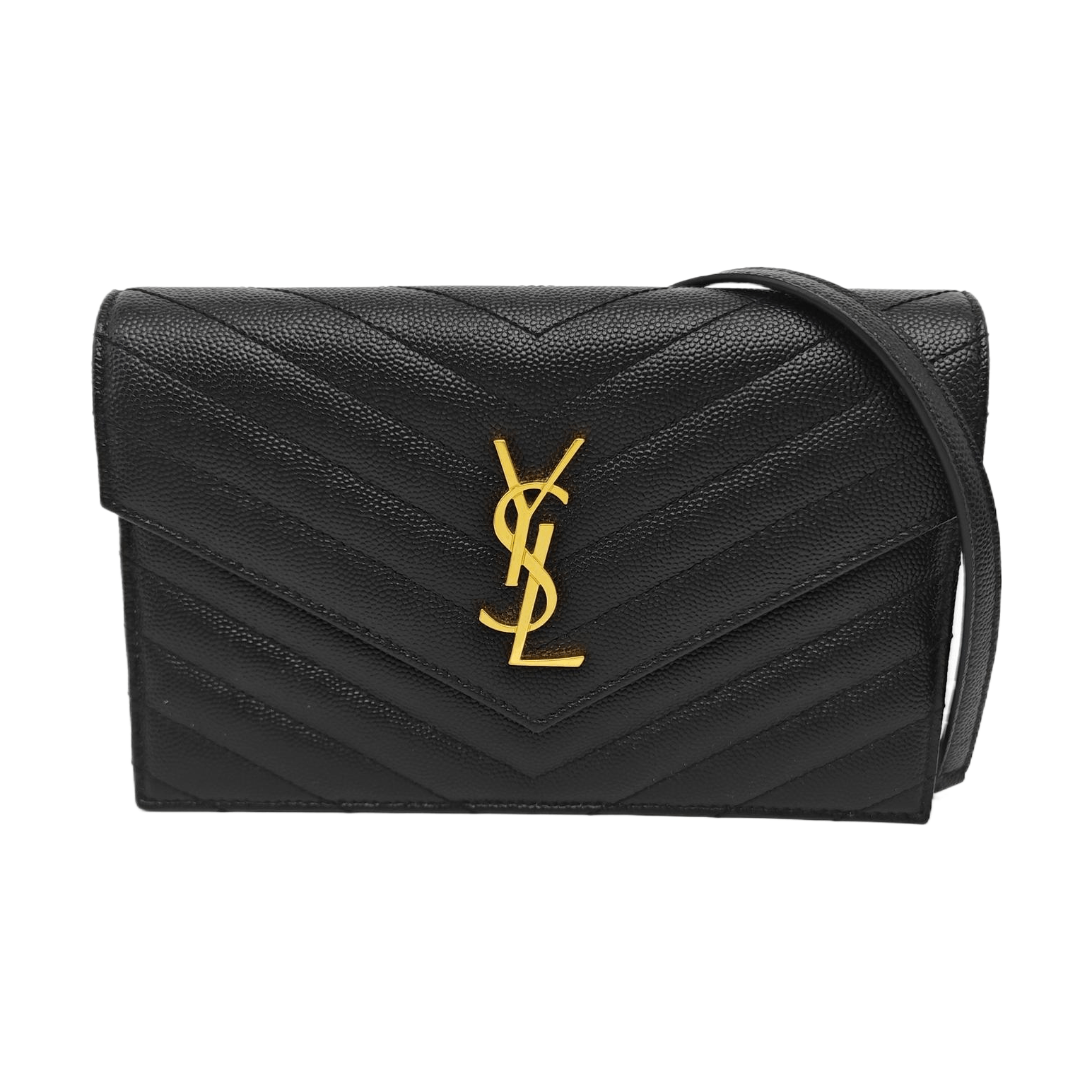 Saint Laurent Paris Saint Laurent Monogram Chevron WOC Bag Size ONE SIZE - 1 Thumbnail